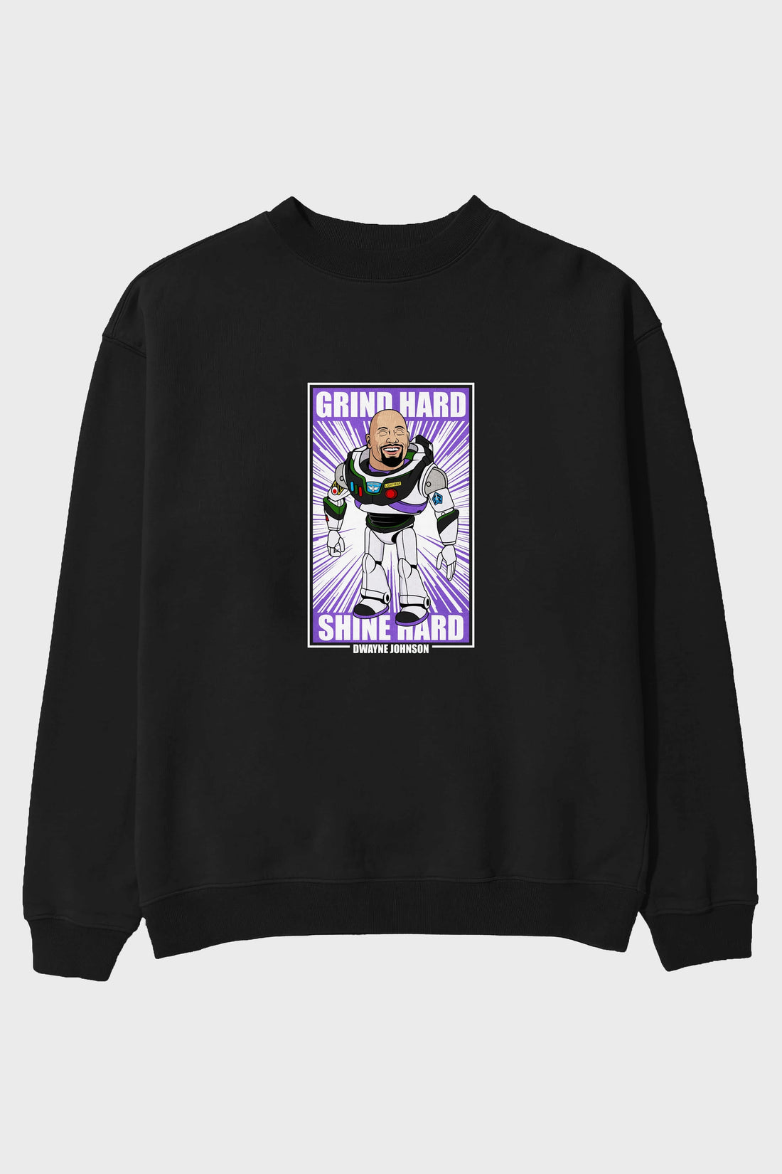 Dwayne Johnson Buzz Lightyear Ön Baskılı Oversize Sweatshirt Erkek Kadın Unisex