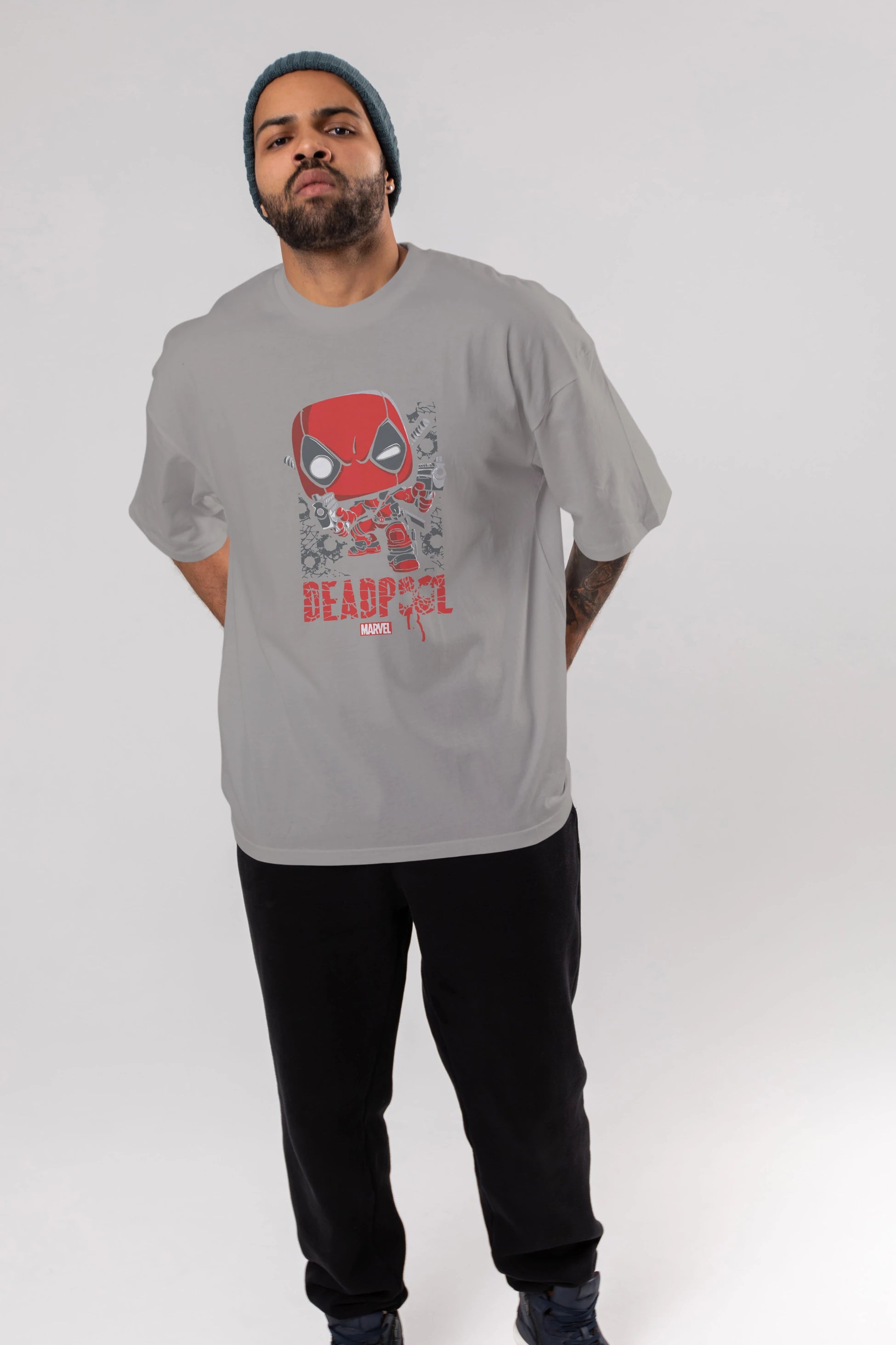 Deadpool (8) Ön Baskılı Oversize t-shirt Erkek Kadın Unisex %100 Pamuk Bisiklet Yaka tişort