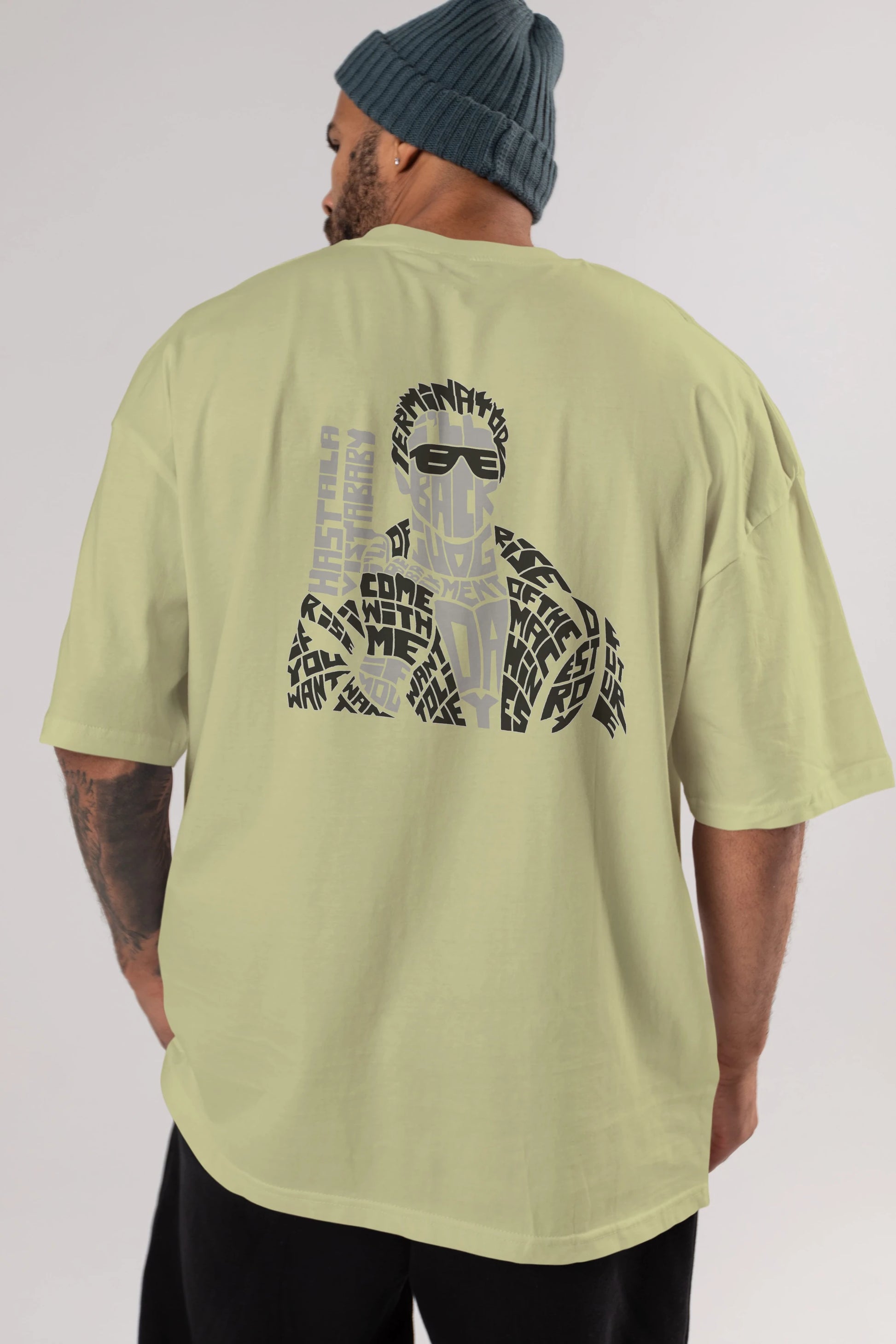 I_ll Be Back Arka Baskılı Oversize t-shirt %100 pamuk Erkek Kadın Unisex