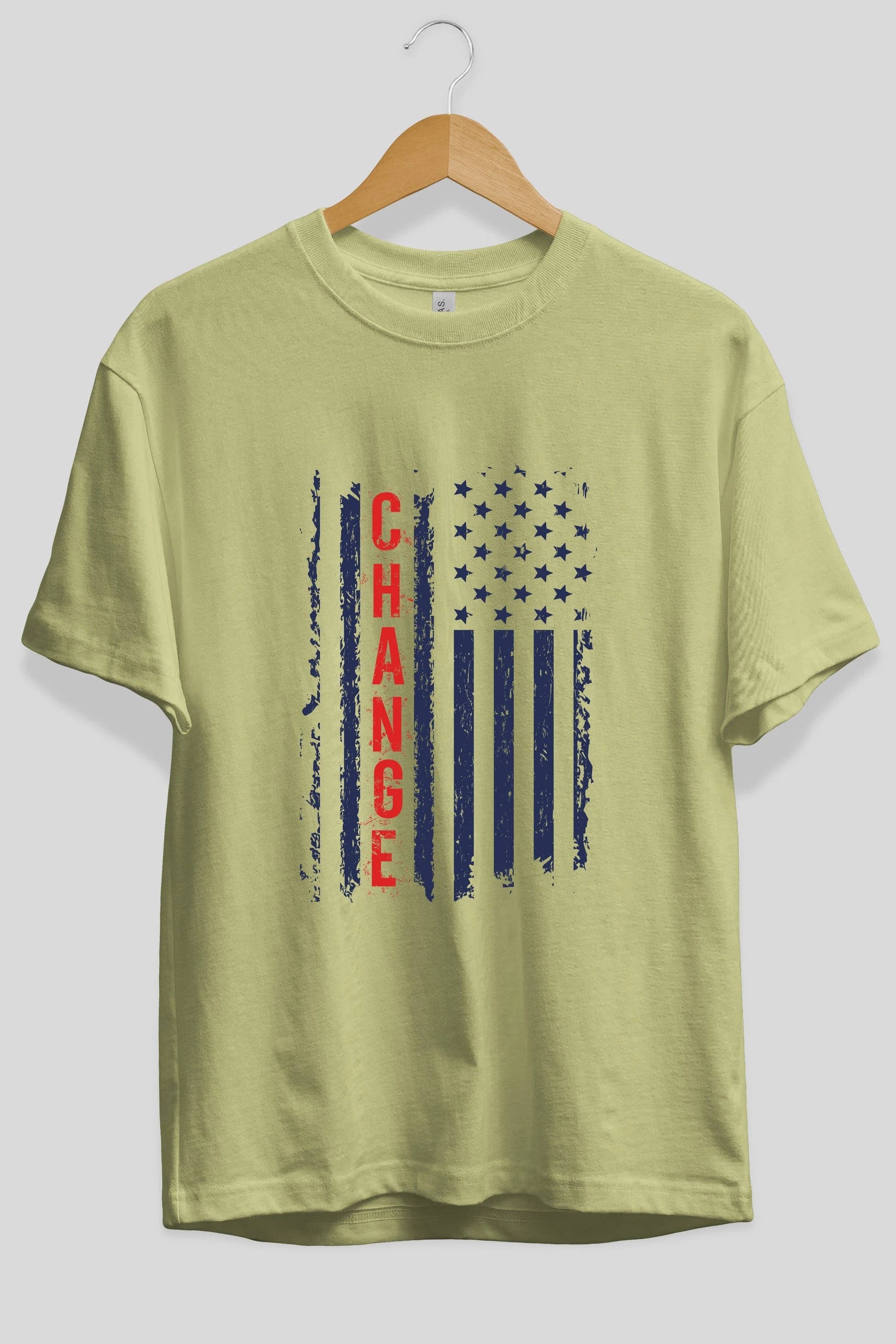 Change Ön Baskılı Oversize t-shirt Erkek Kadın Unisex