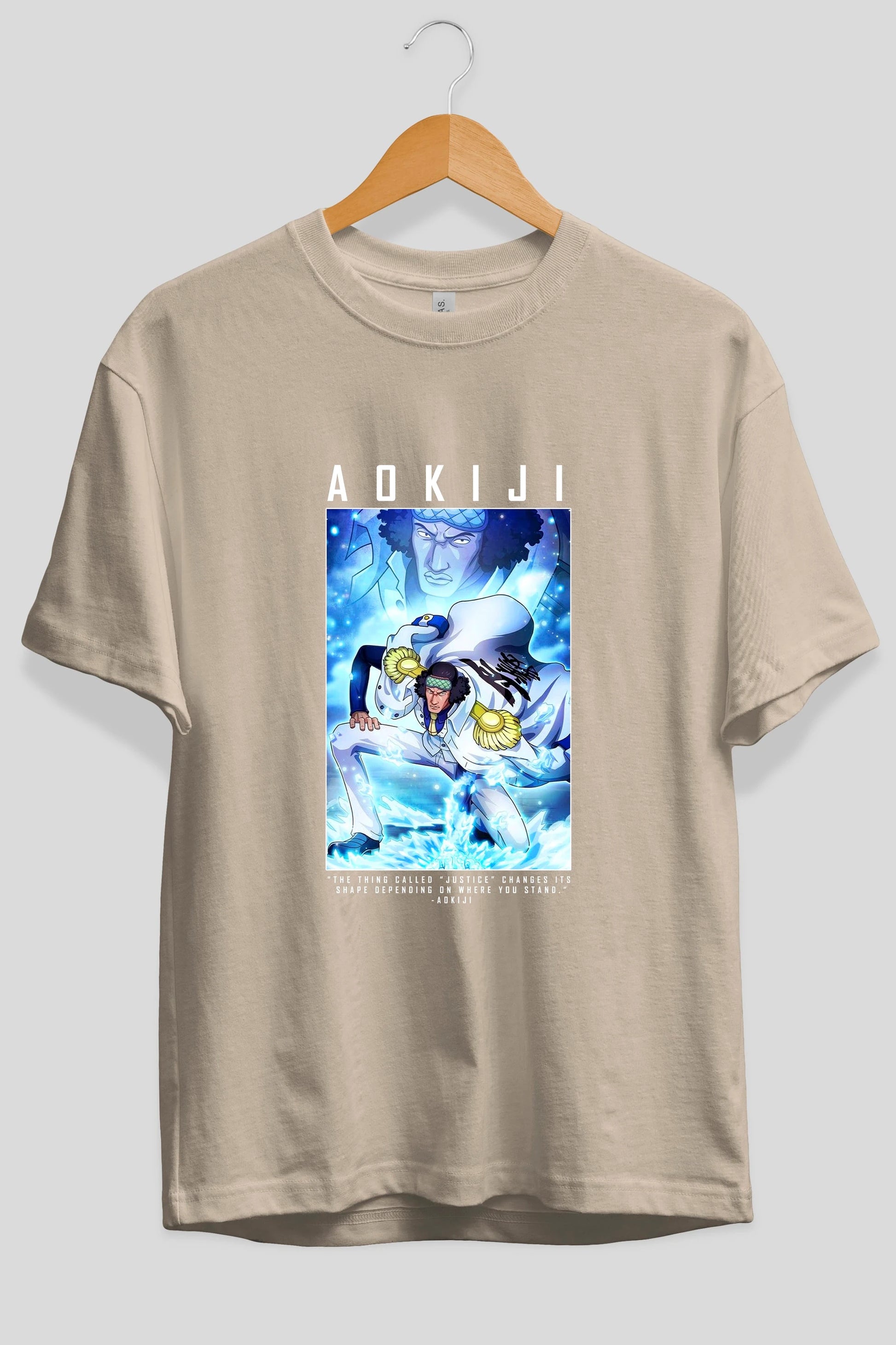 Kuzan Anime Ön Baskılı Oversize t-shirt Erkek Kadın Unisex