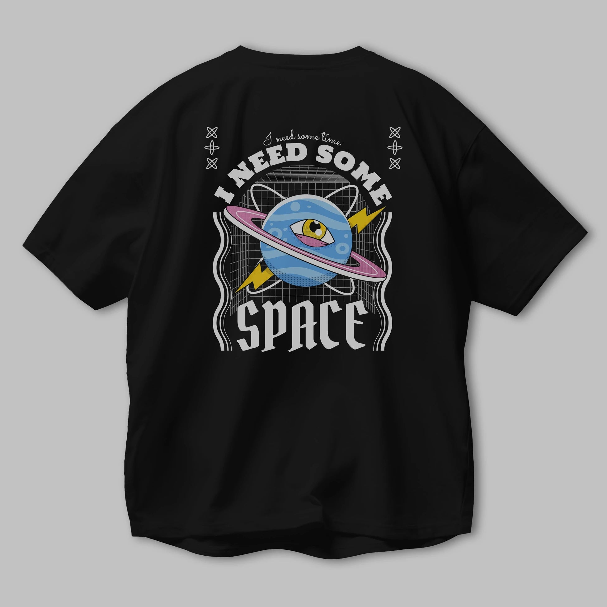 I Need Some Space Arka Baskılı Oversize t-shirt Erkek Kadın Unisex