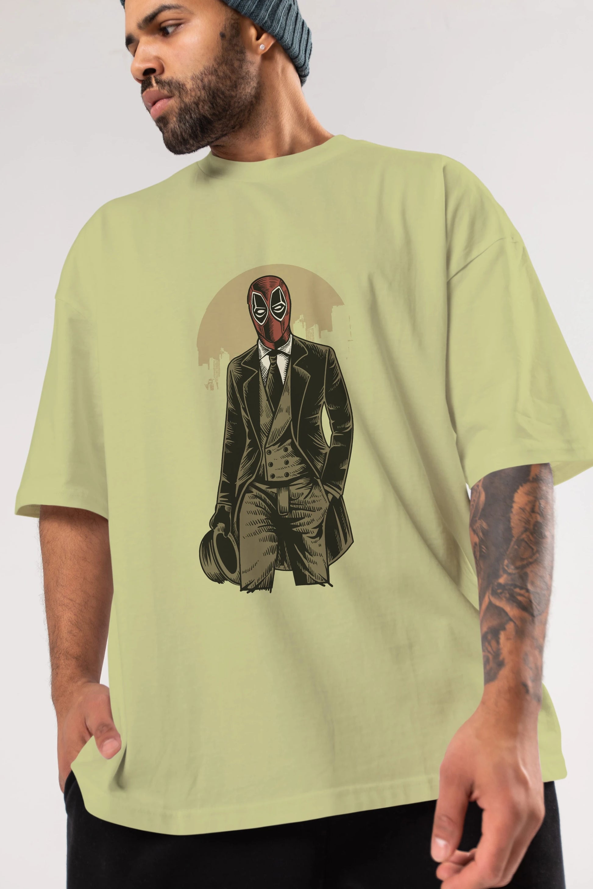 Classic Mercenary Ön Baskılı Oversize t-shirt Erkek Kadın Unisex %100 Pamuk tişort