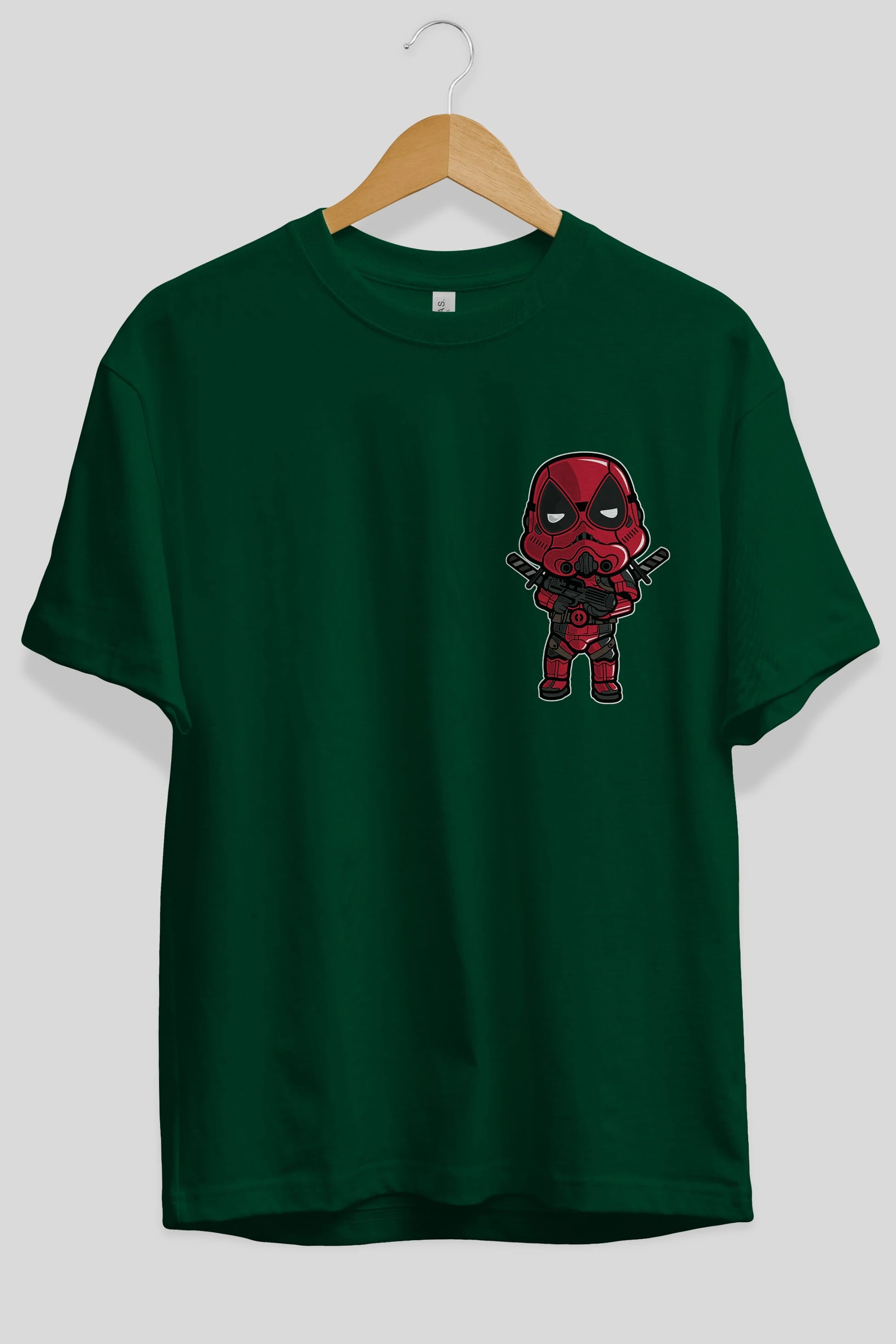 Deadpool (22) Ön Sol Baskılı Oversize t-shirt Erkek Kadın Unisex %100 Pamuk Bisiklet Yaka tişort