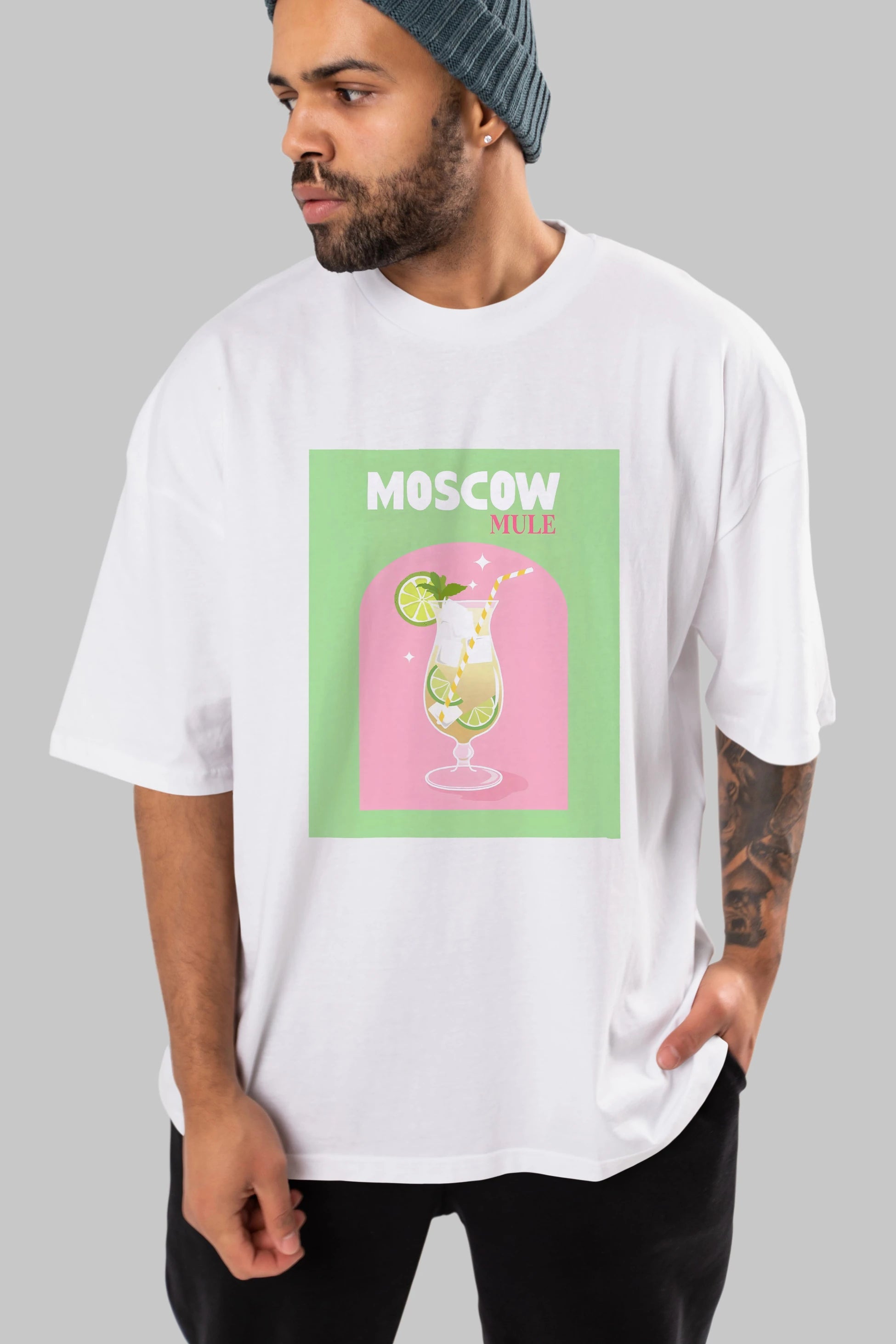 Moscow Mule 5 Ön Baskılı Oversize t-shirt Erkek Kadın Unisex %100 Pamuk Bisiklet Yaka tişort