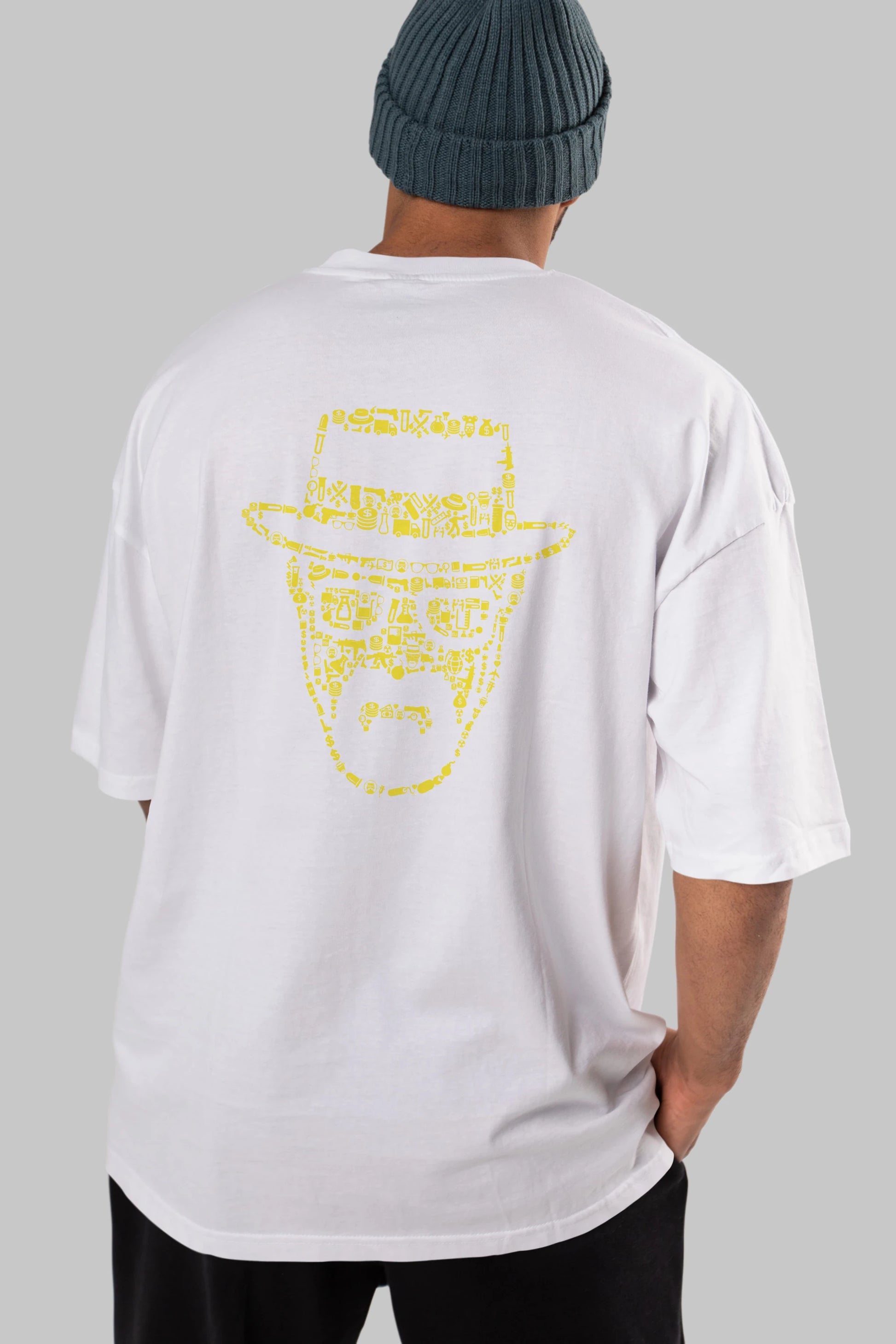 The Chronicle Arka Baskılı Oversize t-shirt %100 pamuk Erkek Kadın Unisex