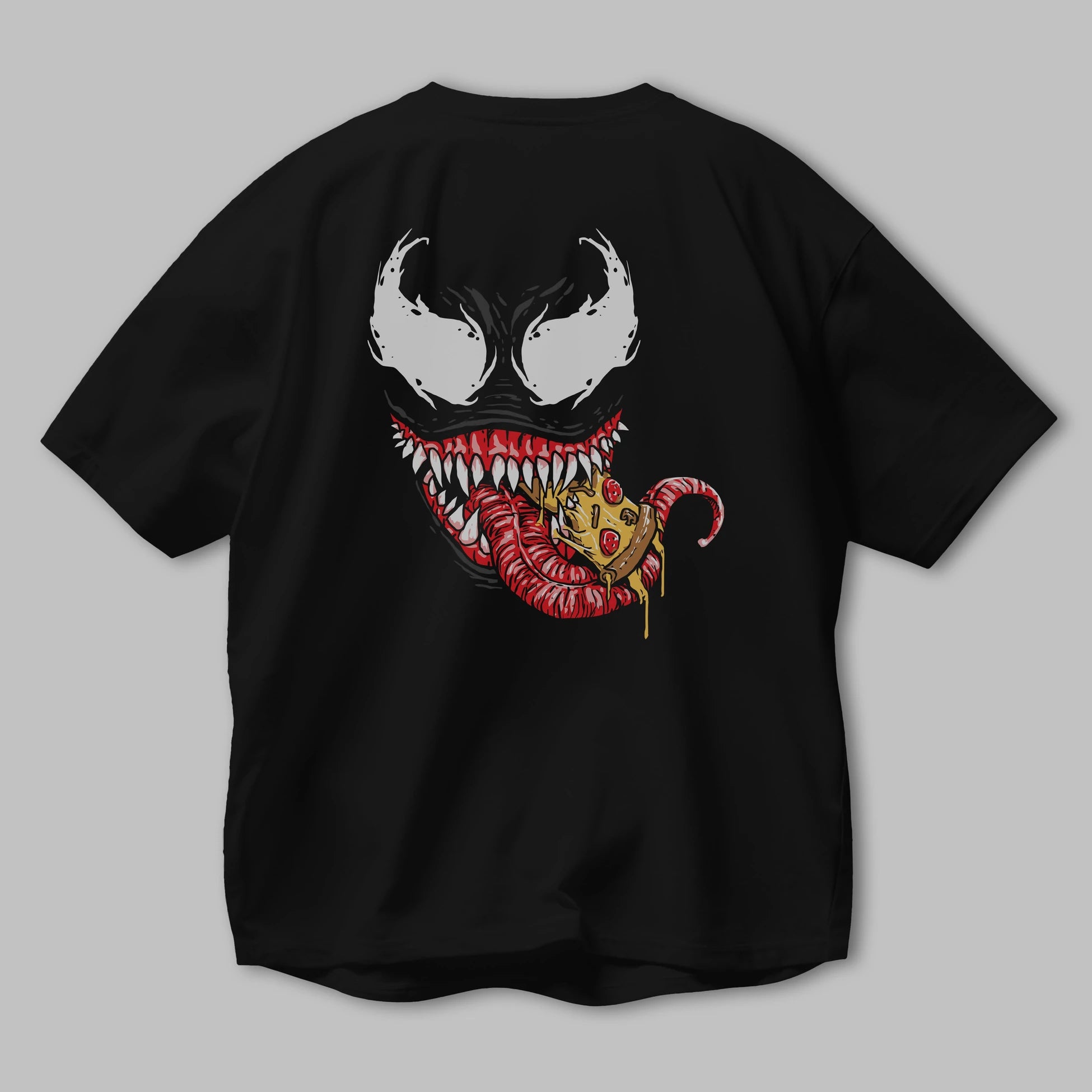 Venom (1) Arka Baskılı Oversize t-shirt Erkek Kadın Unisex %100 Pamuk Bisiklet Yaka tişort