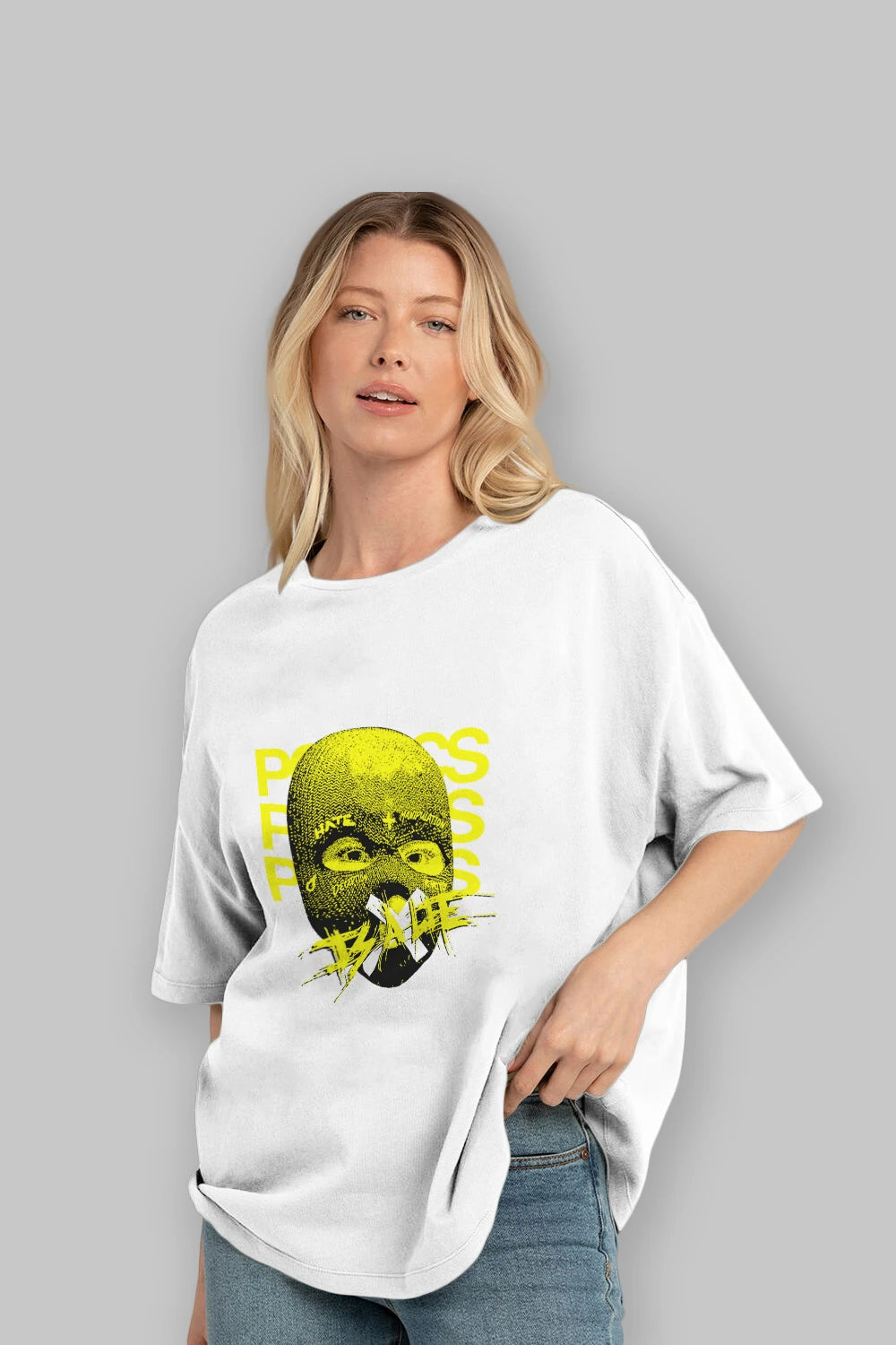 Politics is a Lie Ön Baskılı Oversize t-shirt Erkek Kadın Unisex