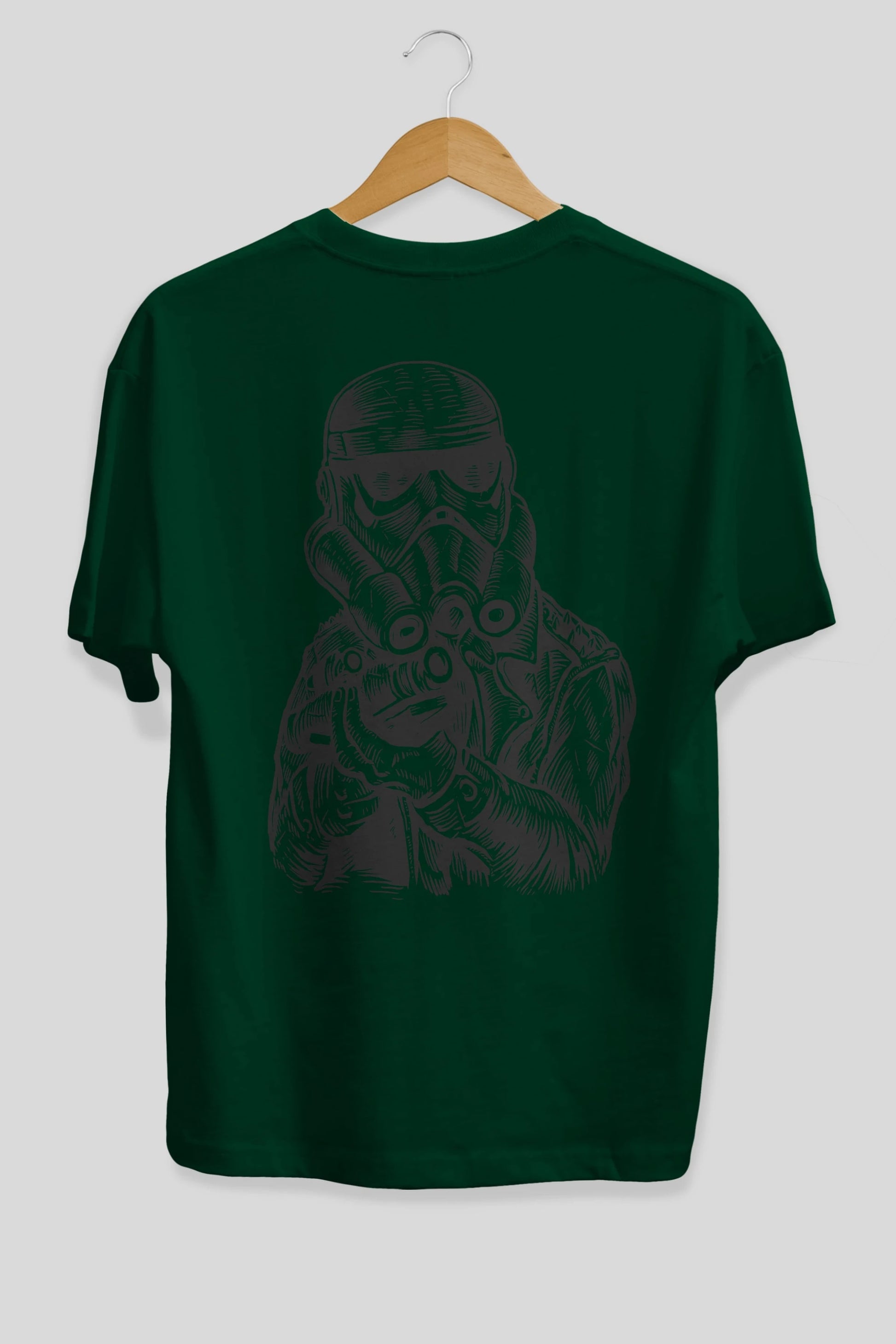 Punktrooper Arka Baskılı Oversize t-shirt Erkek Kadın Unisex %100 Pamuk
