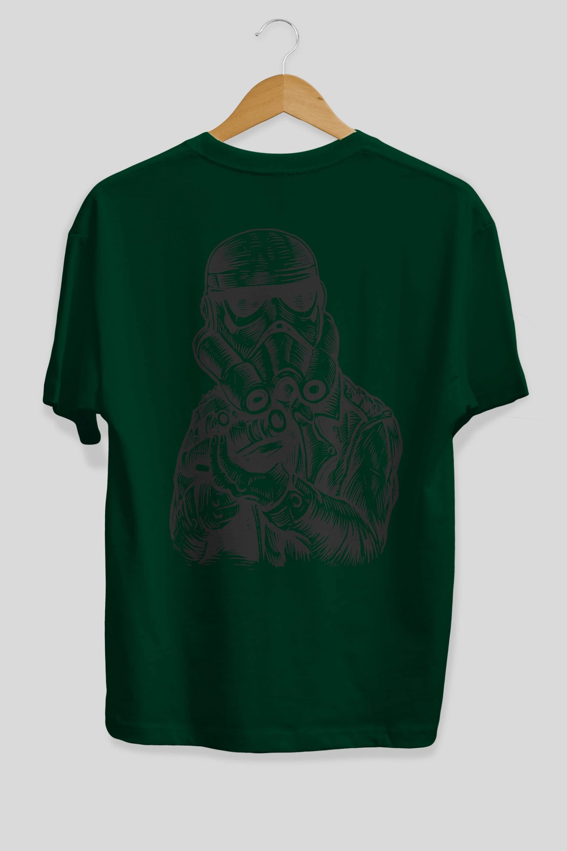 Punktrooper Arka Baskılı Oversize t-shirt Erkek Kadın Unisex %100 Pamuk