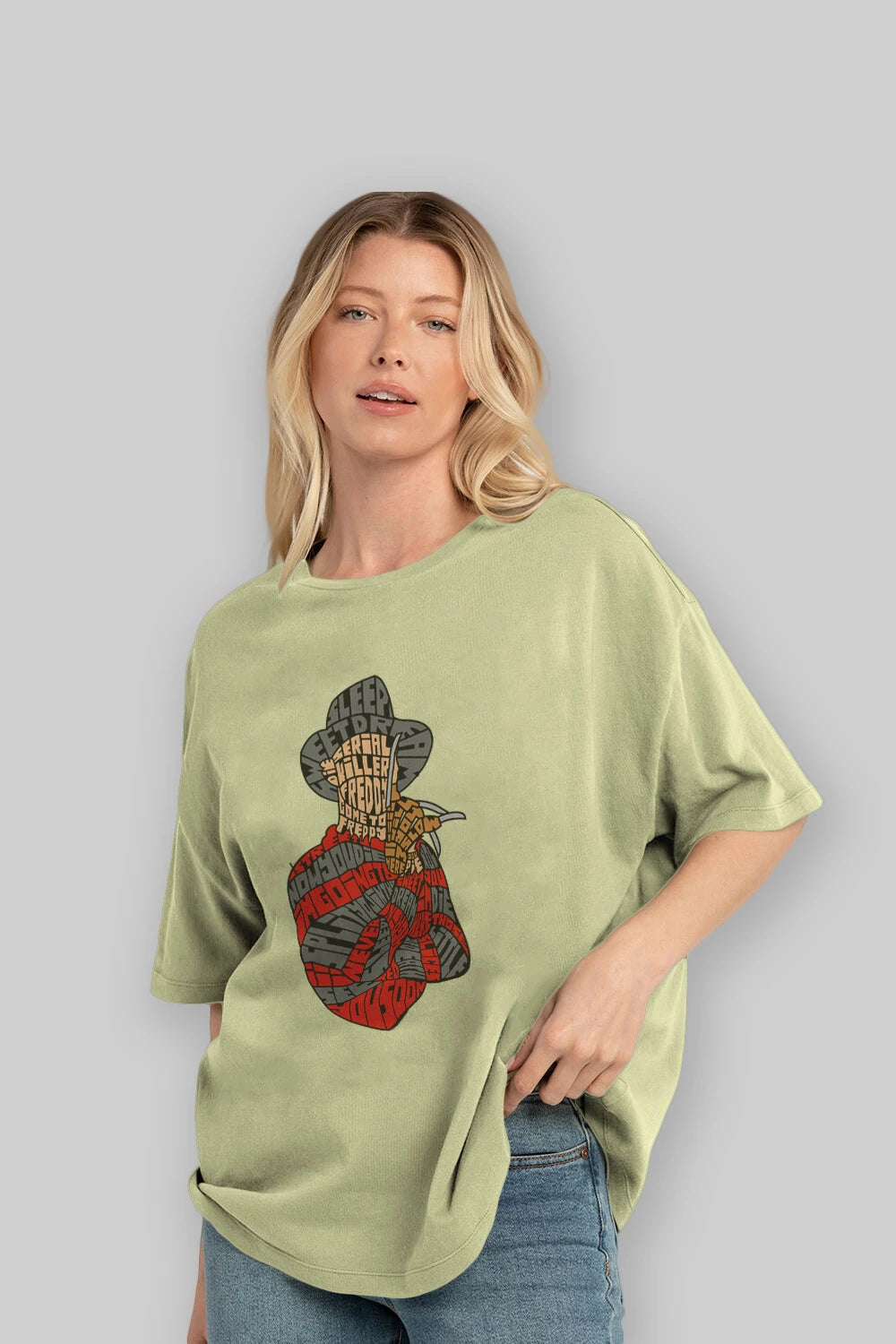 Sweet Dream Ön Baskılı Oversize t-shirt %100 pamuk Erkek Kadın Unisex