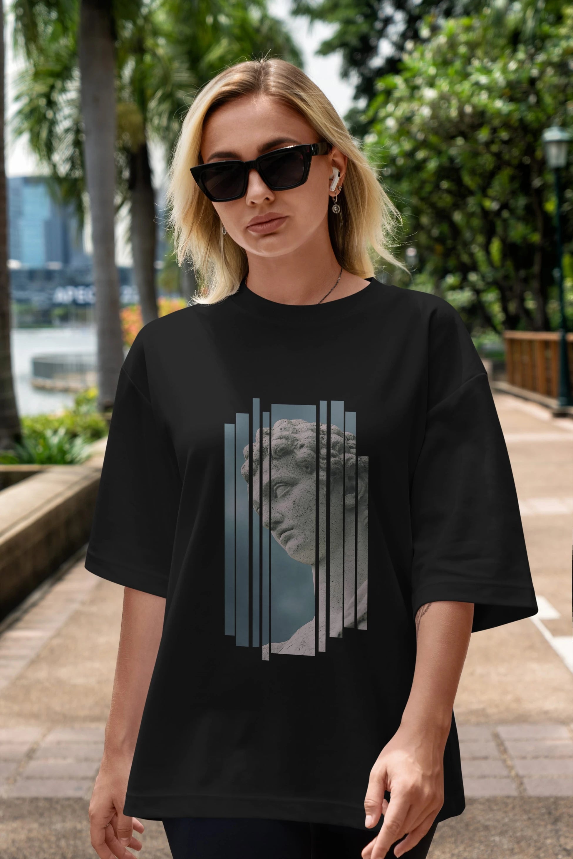 Aesthetic Sculpture Art Ön Baskılı Oversize t-shirt Erkek Kadın Unisex