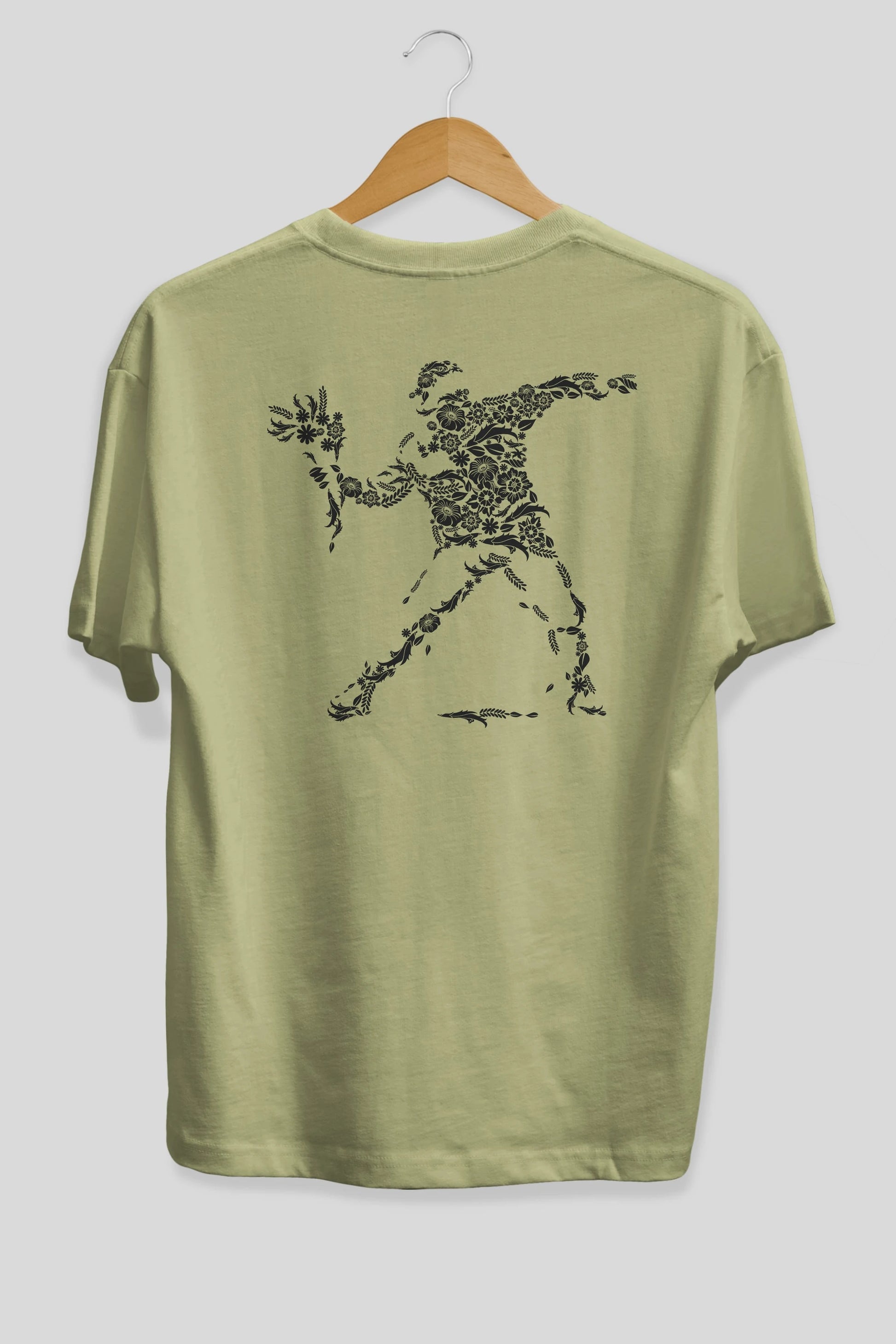 Flourish Vandalism Arka Baskılı Oversize t-shirt %100 pamuk Erkek Kadın Unisex