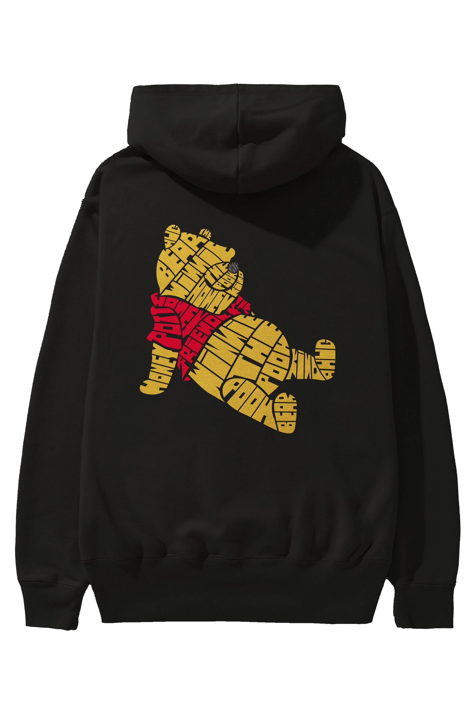Winnie The Pooh Arka Baskılı Hoodie Oversize Kapüşonlu Sweatshirt Erkek Kadın Unisex