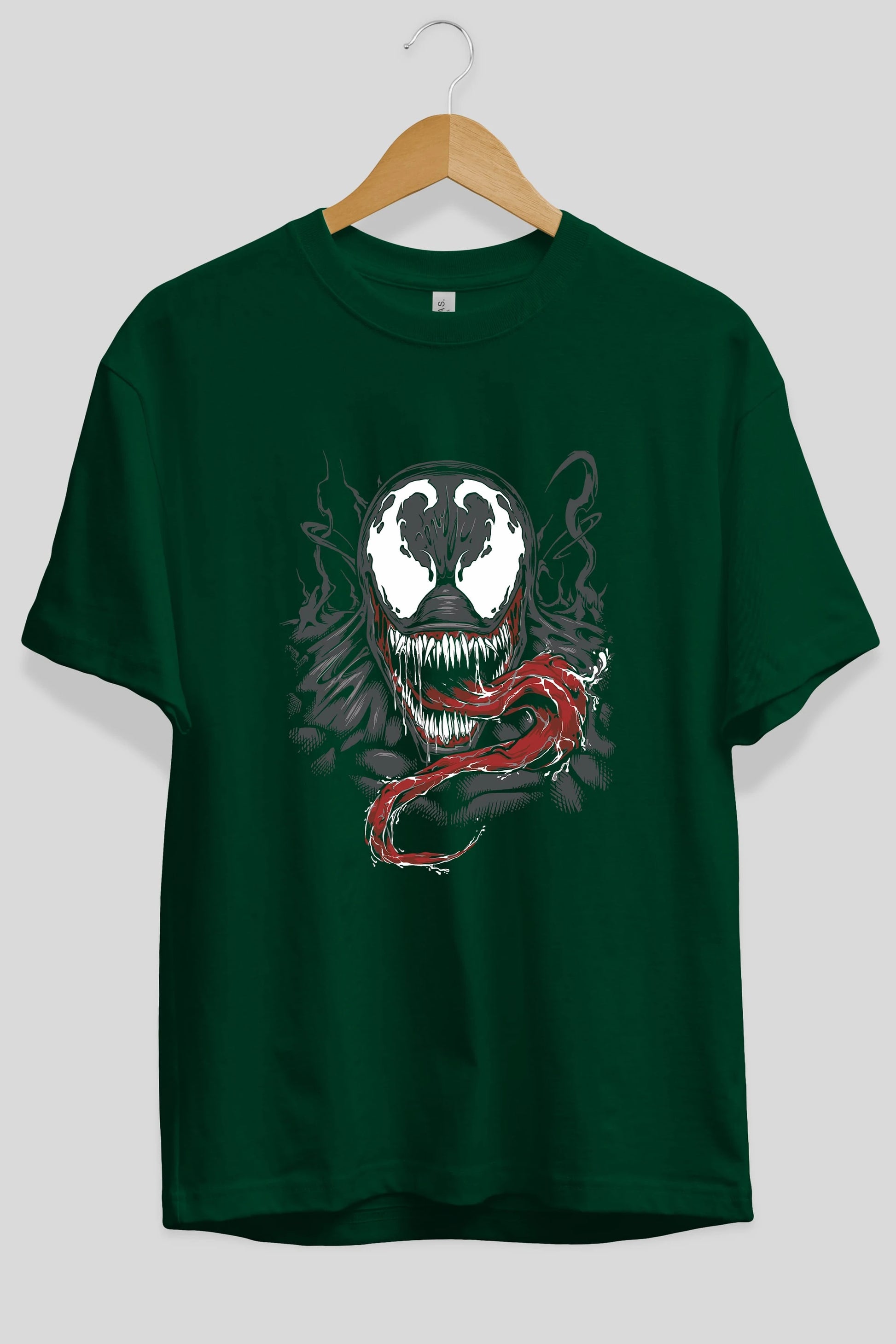 Venom (18) Ön Baskılı Oversize t-shirt Erkek Kadın Unisex %100 Pamuk Bisiklet Yaka tişort
