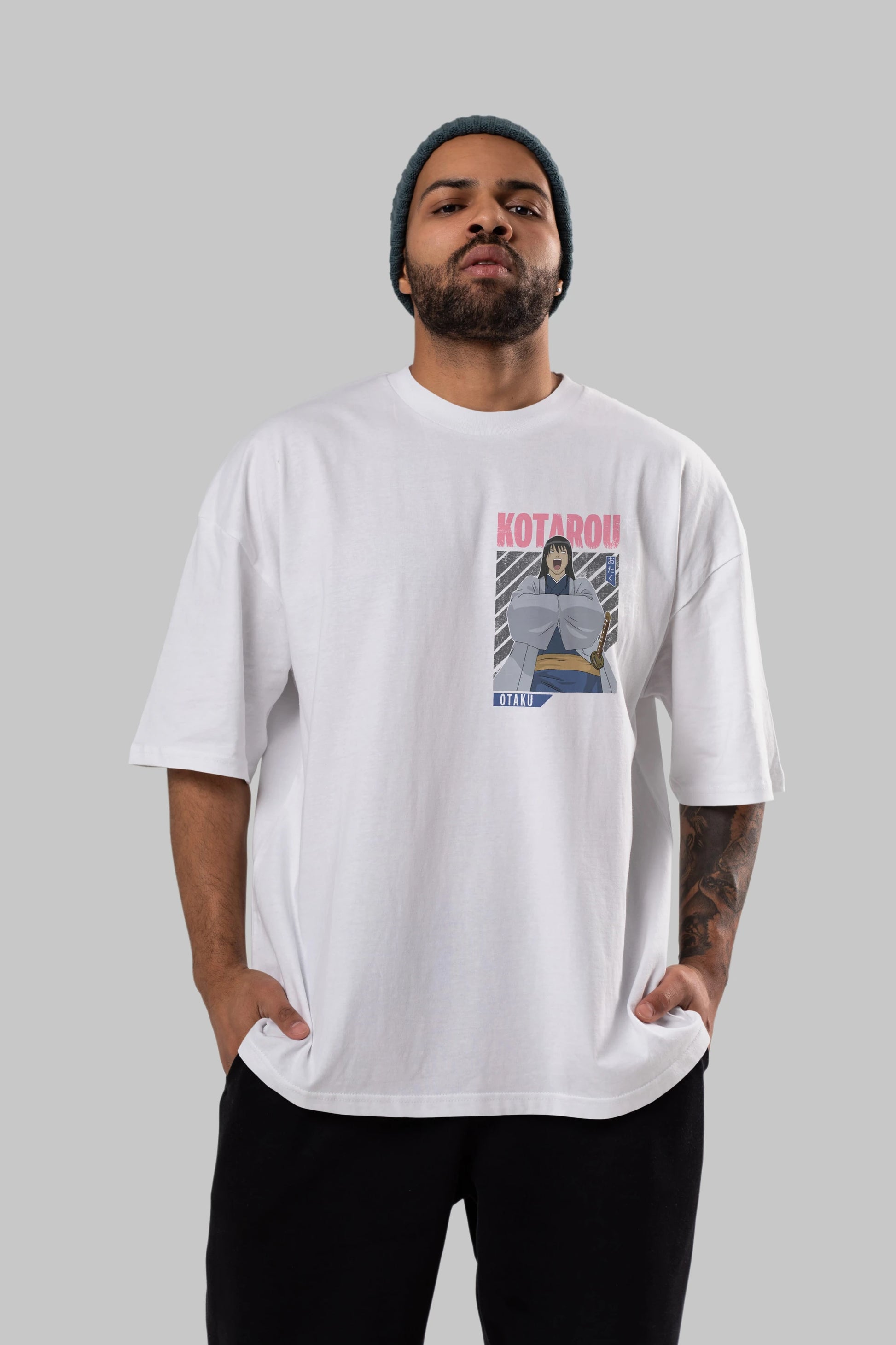 Kotarou Katsura GINTAMA 1 Ön Sol Baskılı Oversize t-shirt Erkek Kadın Unisex %100 Pamuk Bisiklet Yaka tişort