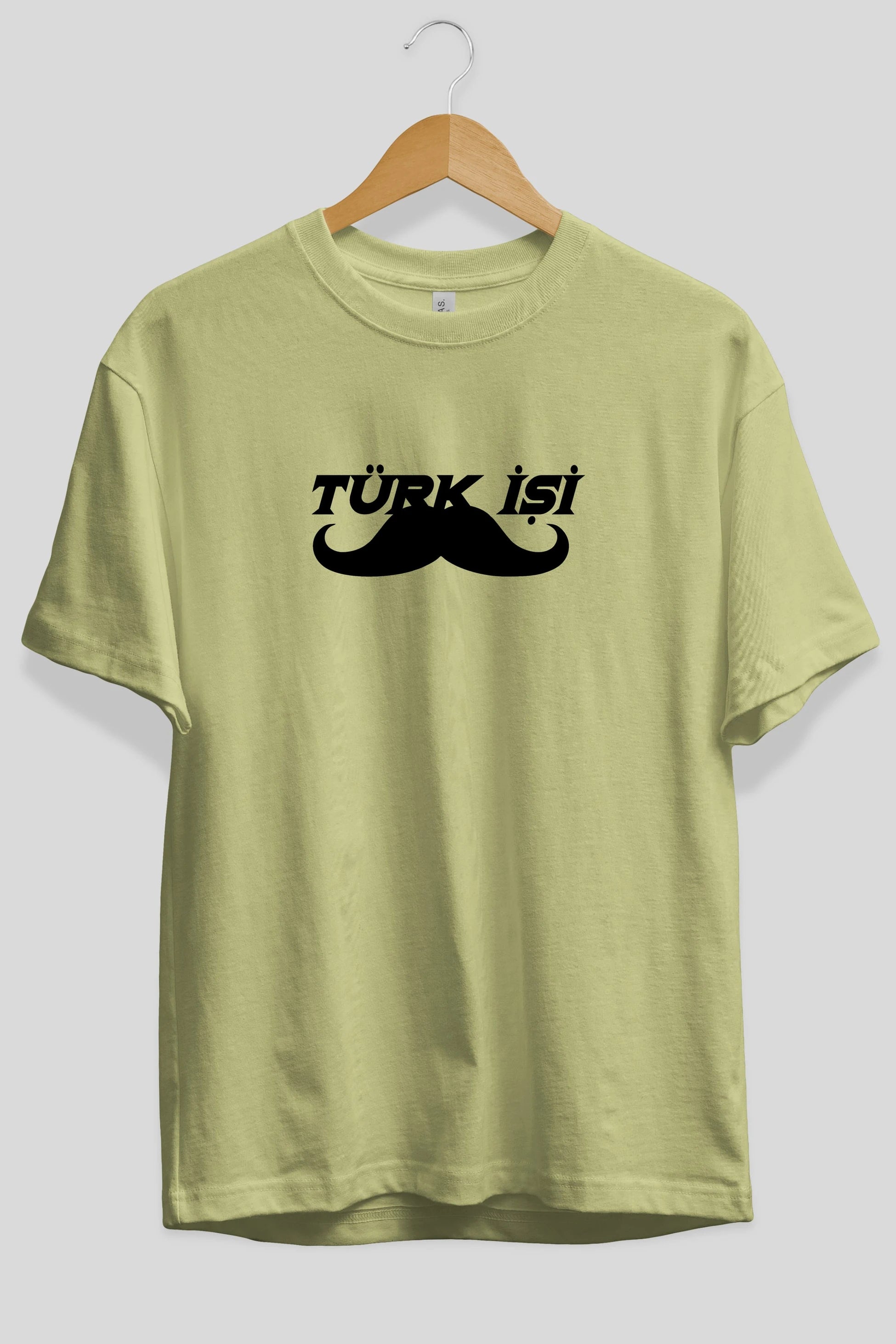 Türk İşi Ön Baskılı Oversize t-shirt %100 pamuk Erkek Kadın Unisex
