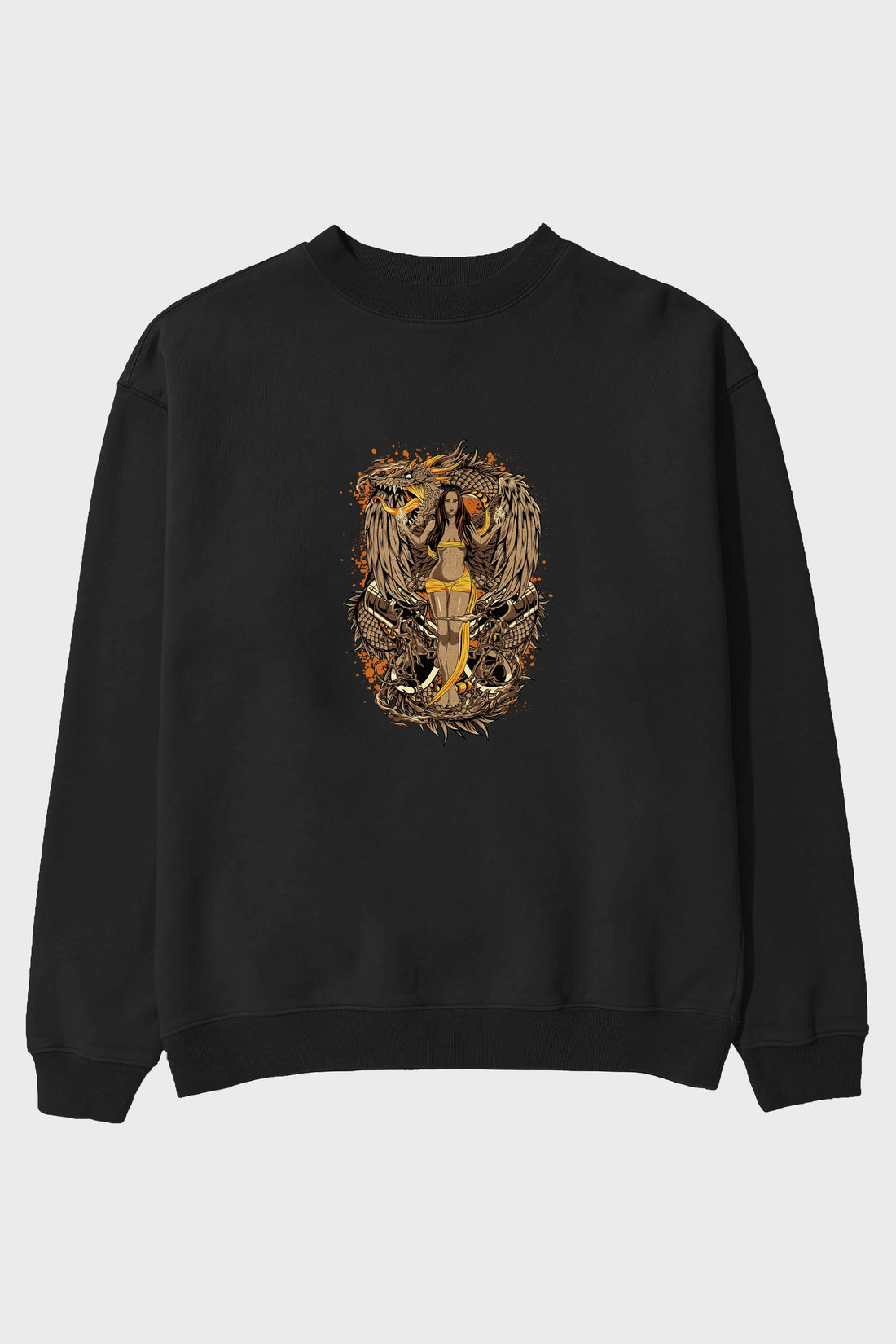 TRIBAL (3) Anime Ön Baskılı Oversize Sweatshirt Erkek Kadın Unisex