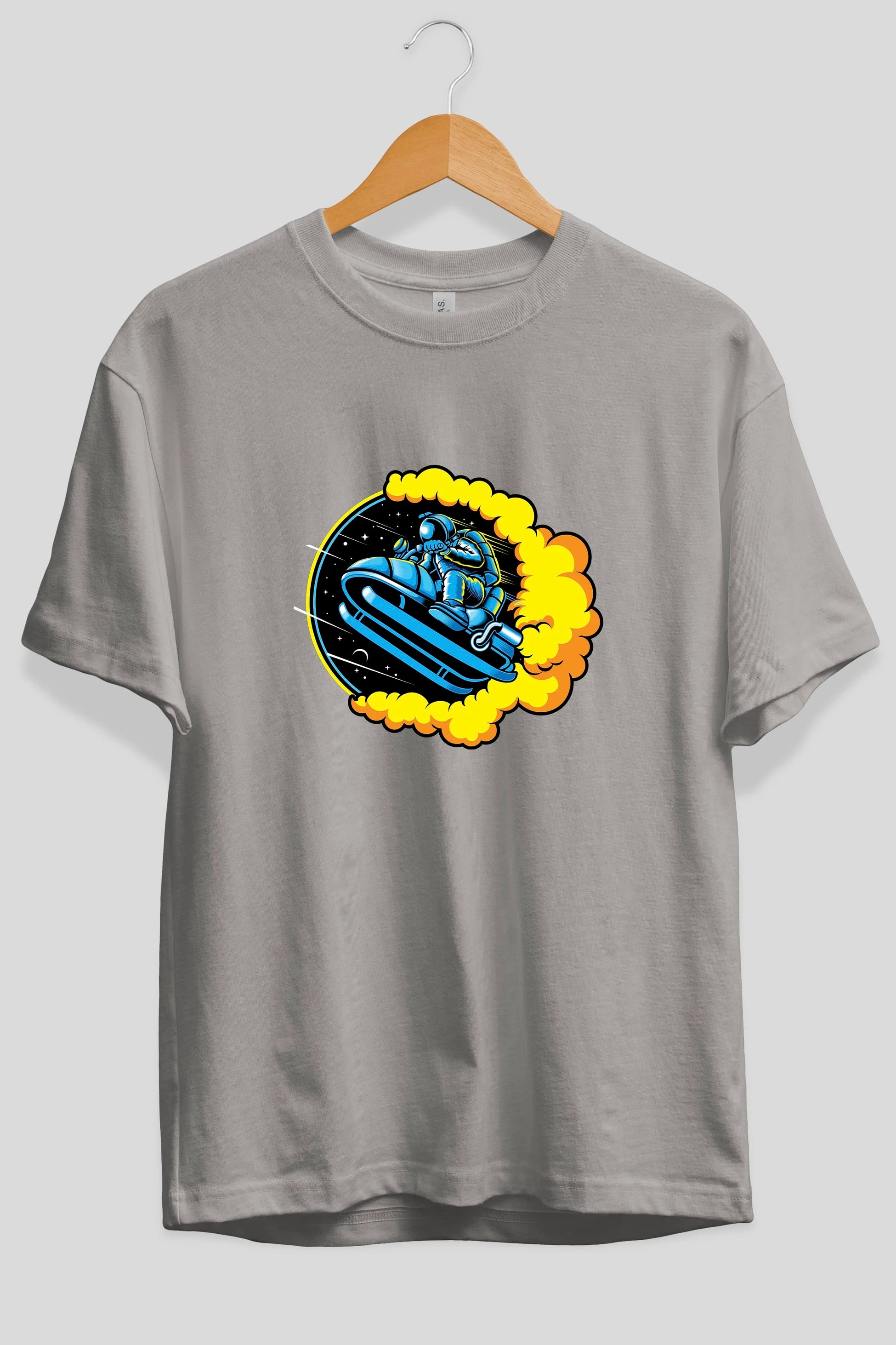 Astrojump with Snowmobile Ön Baskılı Oversize t-shirt Erkek Kadın Unisex