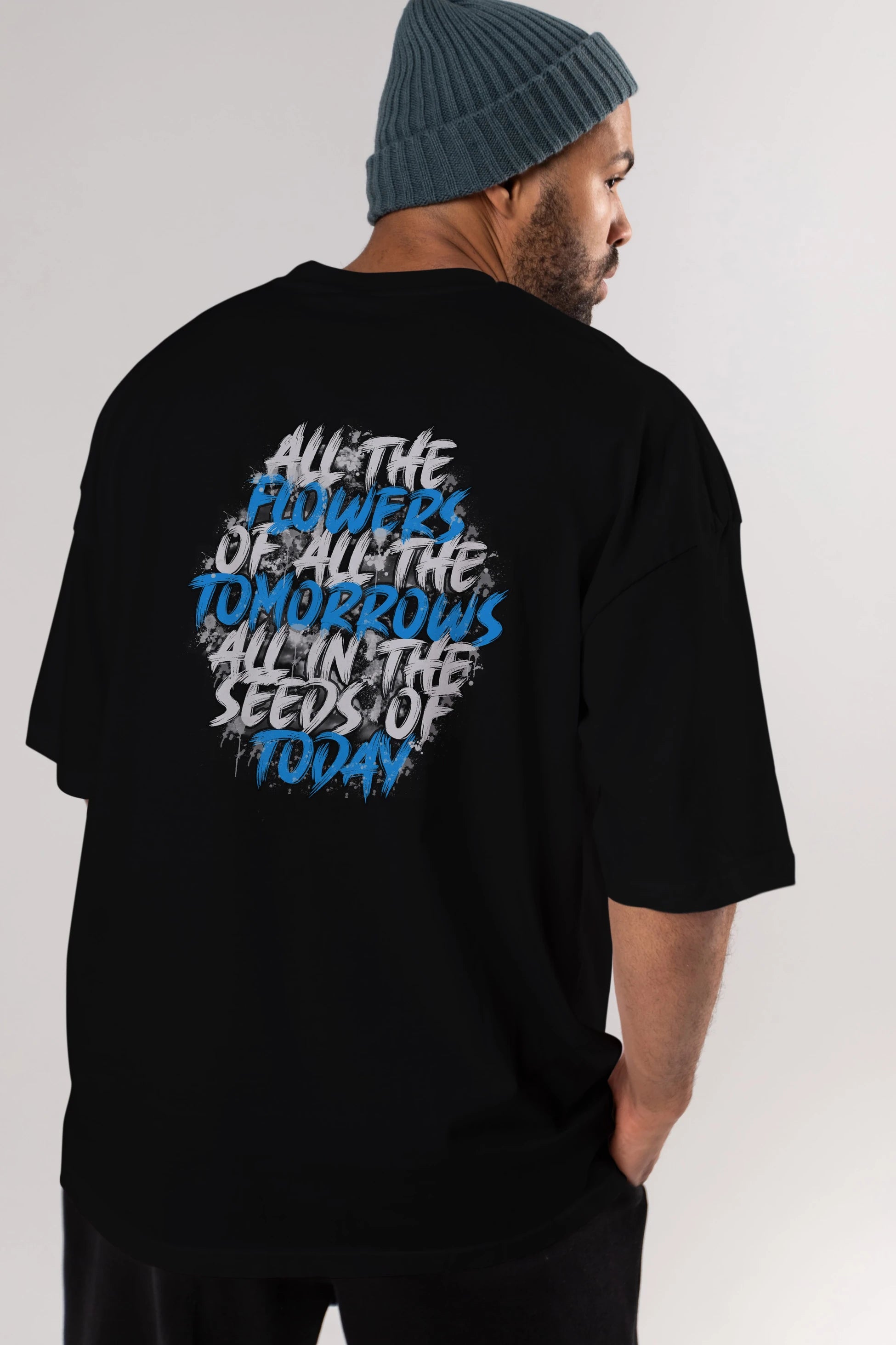 All The Flowers Of All The Tomorrows Arka Baskılı Oversize t-shirt Erkek Kadın Unisex