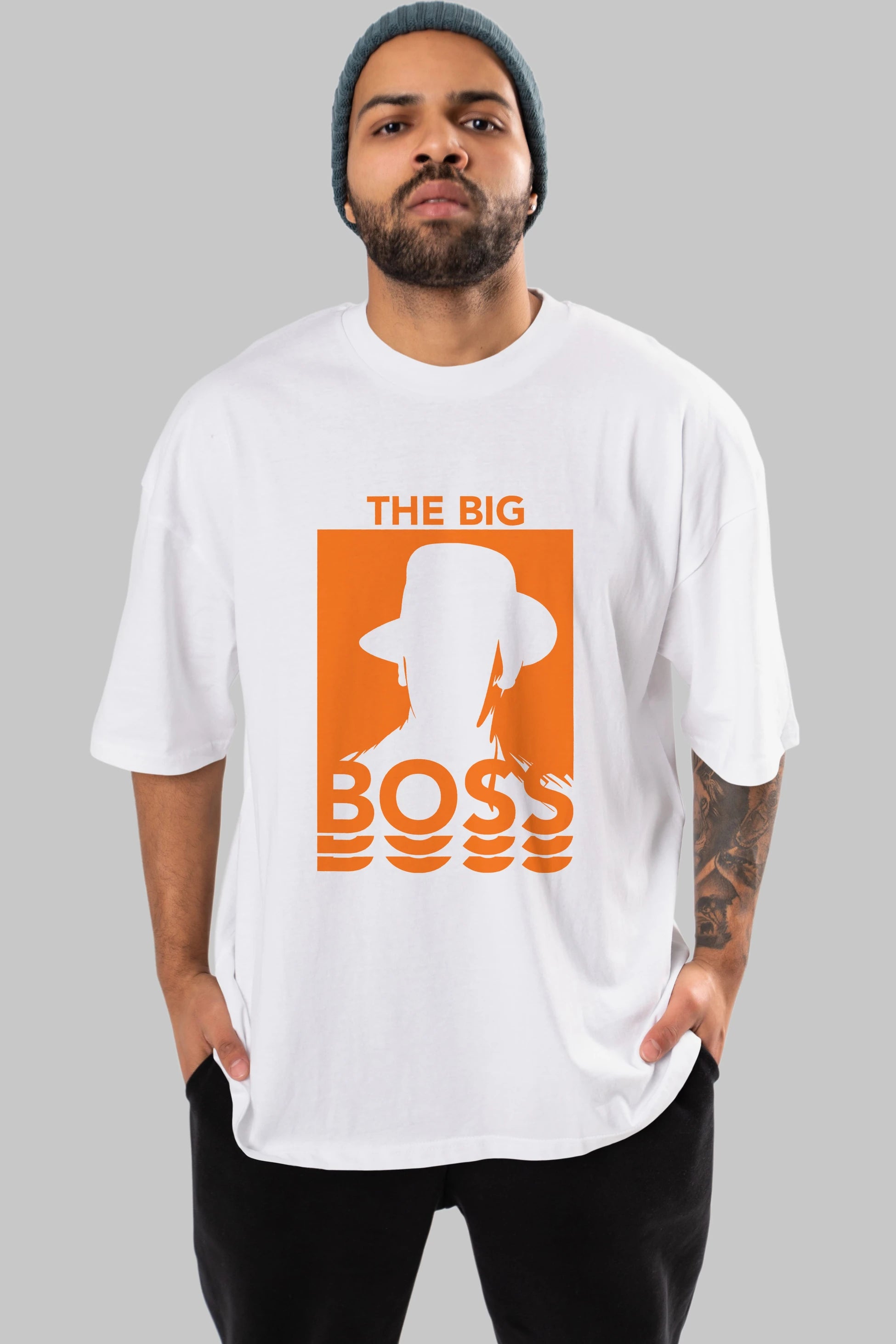 The Big Boss Ön Baskılı Oversize t-shirt Erkek Kadın Unisex