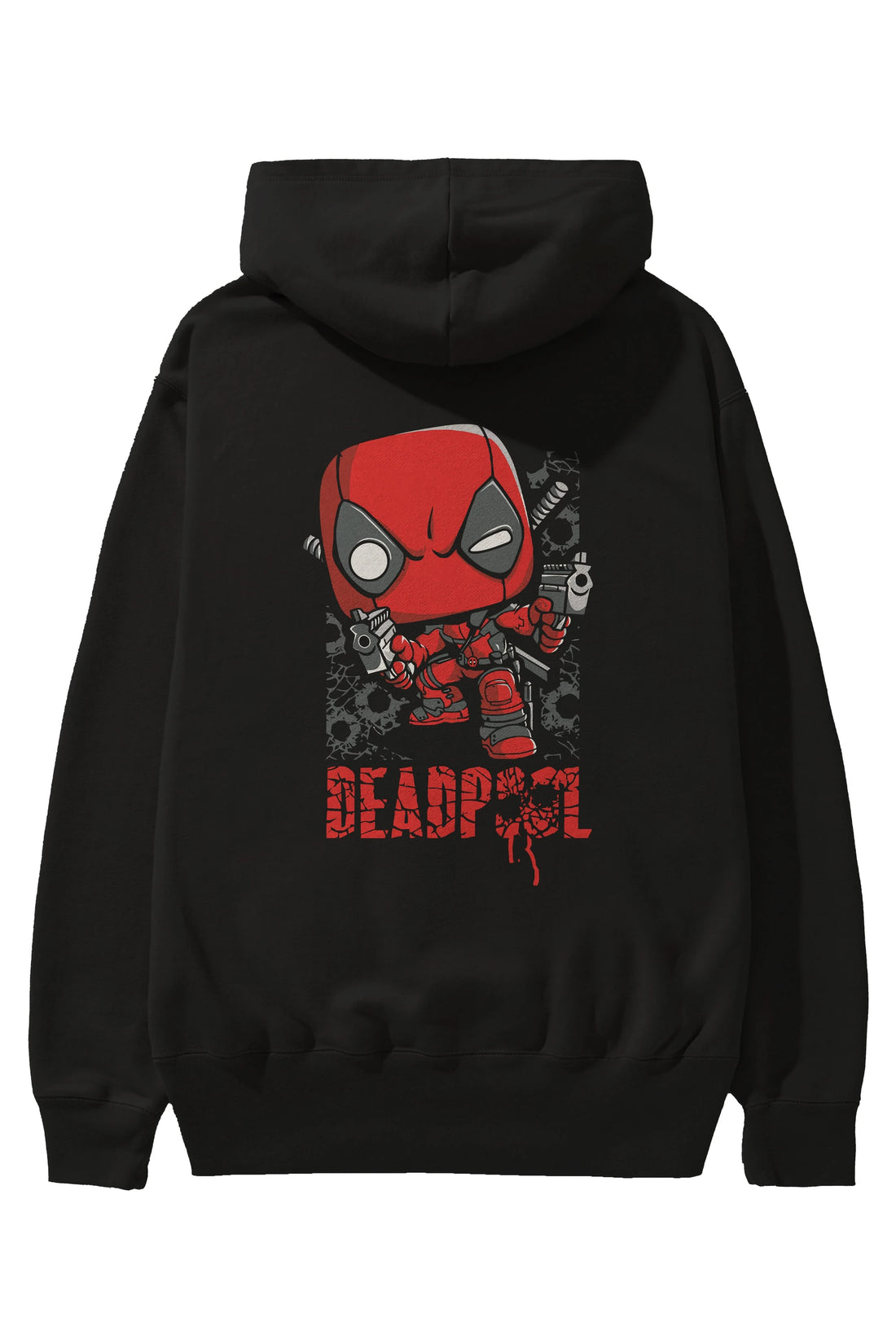Deadpool (8) Arka Baskılı Hoodie Oversize Kapüşonlu Sweatshirt Erkek Kadın Unisex