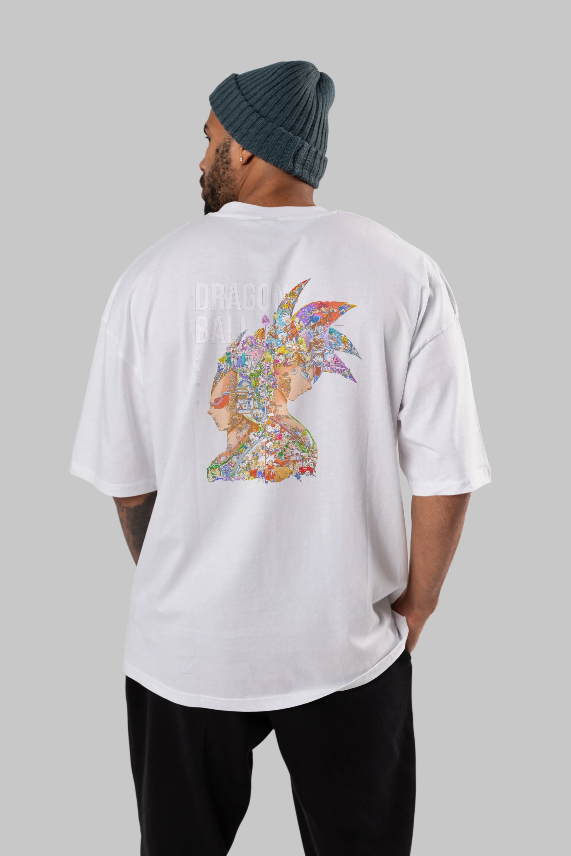 DRAGON BALL ART (5) Anime Arka Baskılı Oversize t-shirt Erkek Kadın Unisex