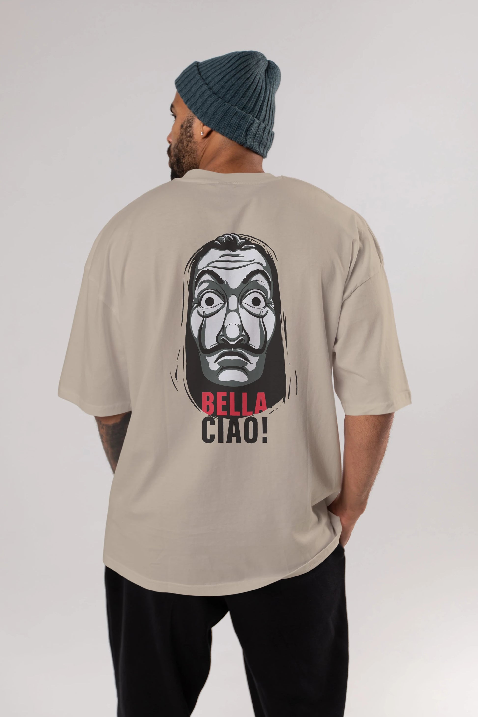 La Casa De Papel (12) Arka Baskılı Oversize t-shirt Erkek Kadın Unisex %100 Pamuk Bisiklet Yaka tişort