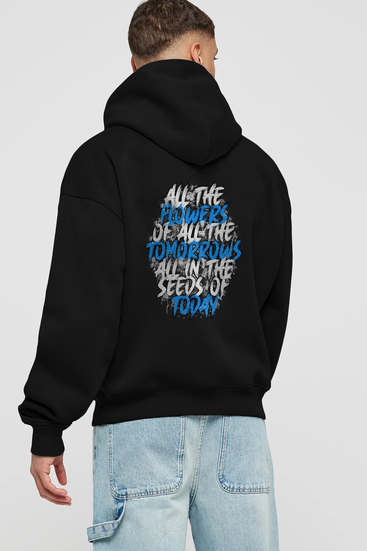 All The Flowers Of All The Tomorrows Arka Baskılı Hoodie Oversize Kapüşonlu Sweatshirt Erkek Kadın Unisex