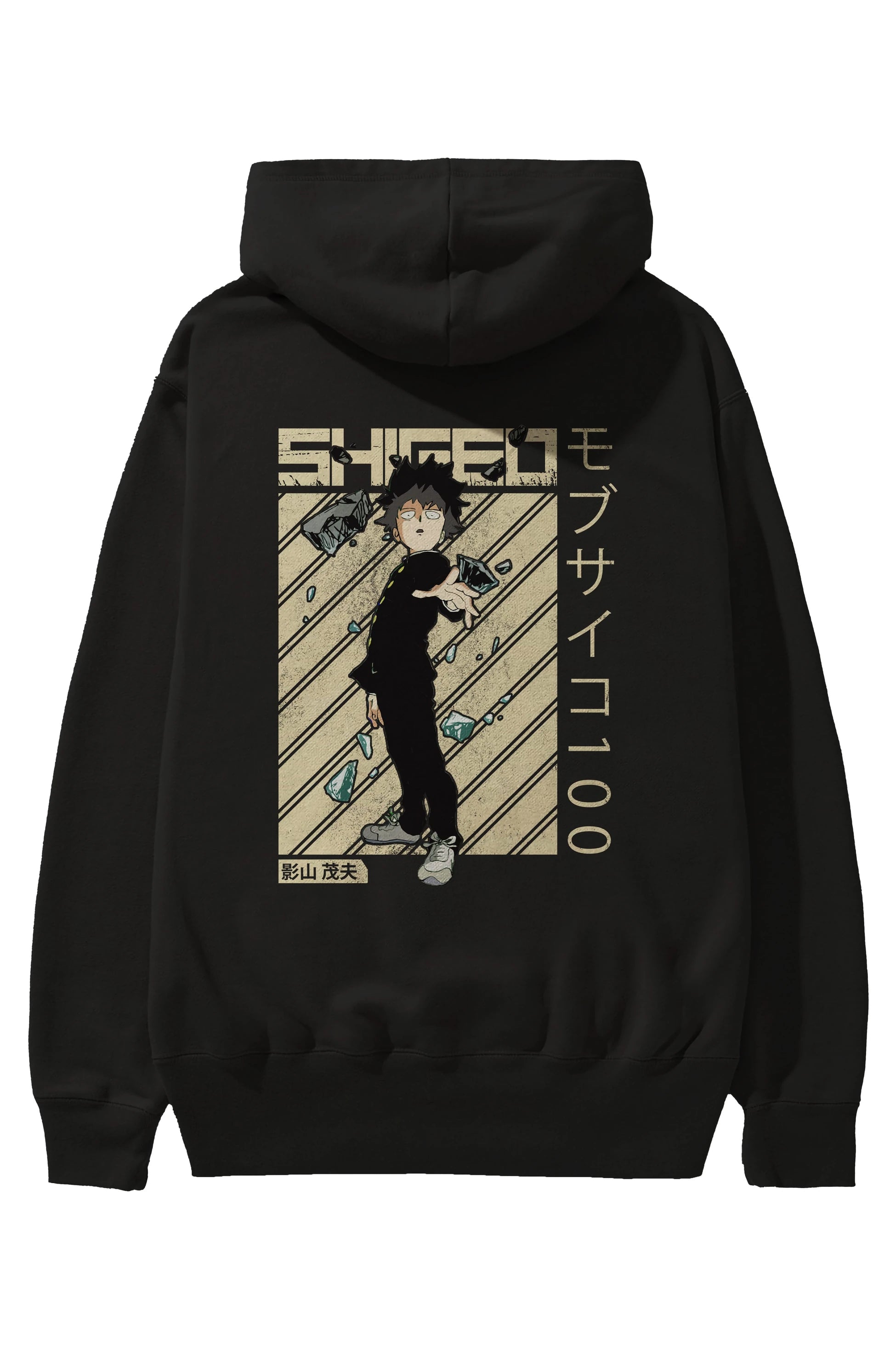 Shigeo Kageyama 3 Anime Arka Baskılı Hoodie Oversize Kapüşonlu Sweatshirt Erkek Kadın Unisex