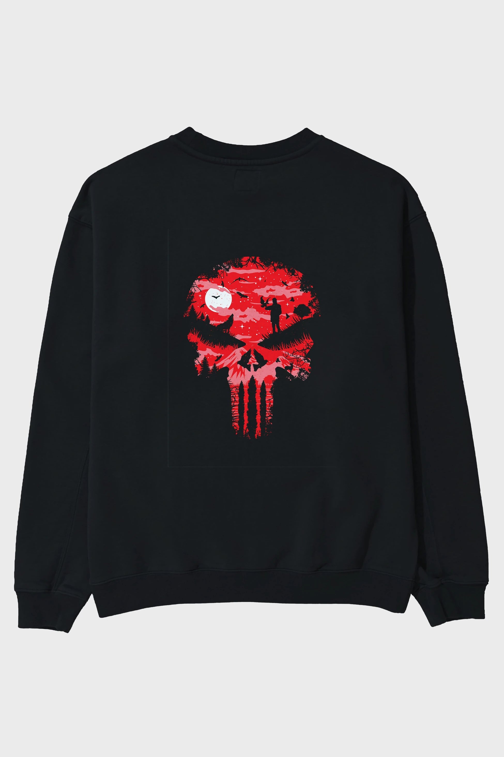 Stand And Bleed Arka Baskılı Oversize Sweatshirt Erkek Kadın Unisex