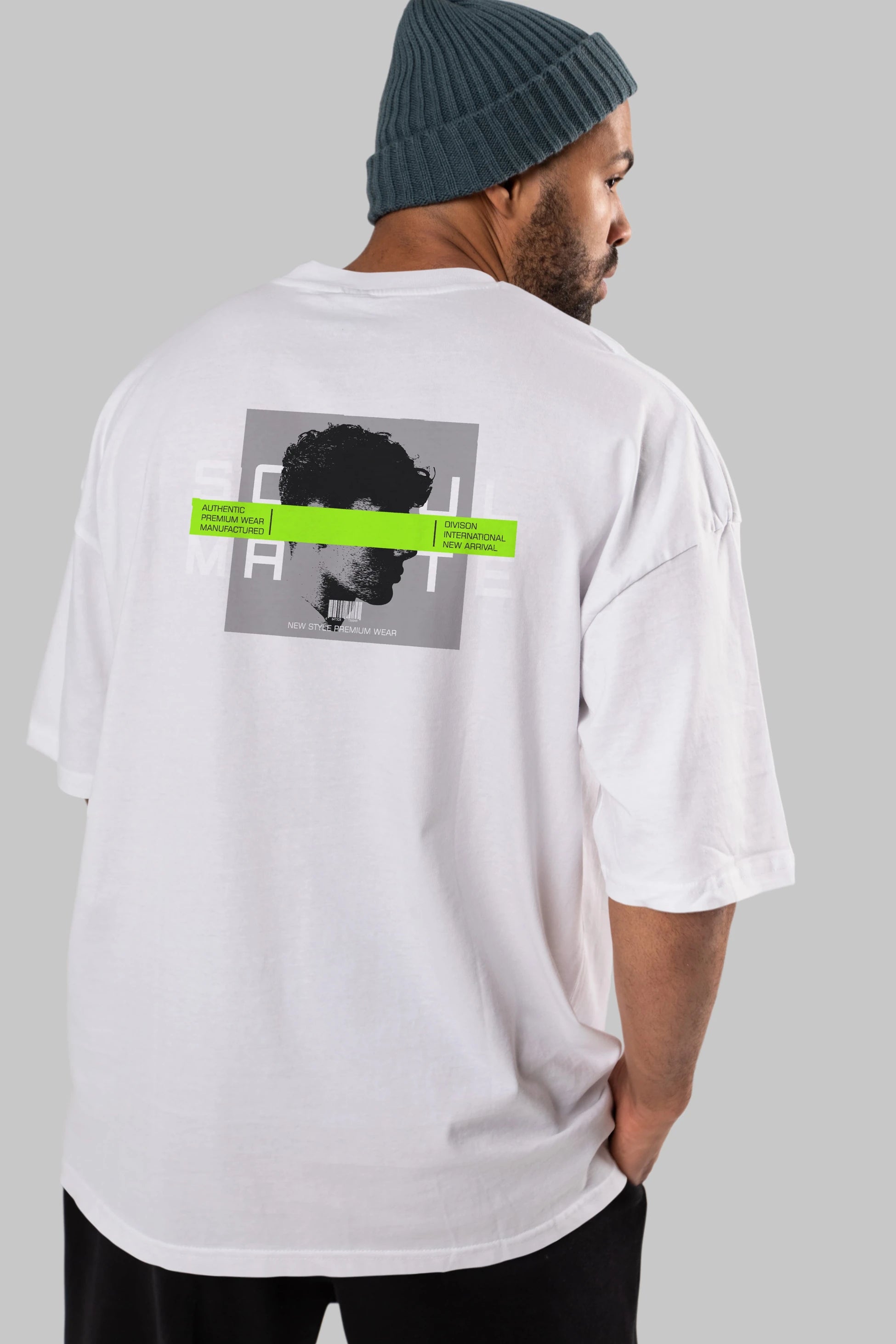 Soul Mate Arka Baskılı Oversize t-shirt Erkek Kadın Unisex