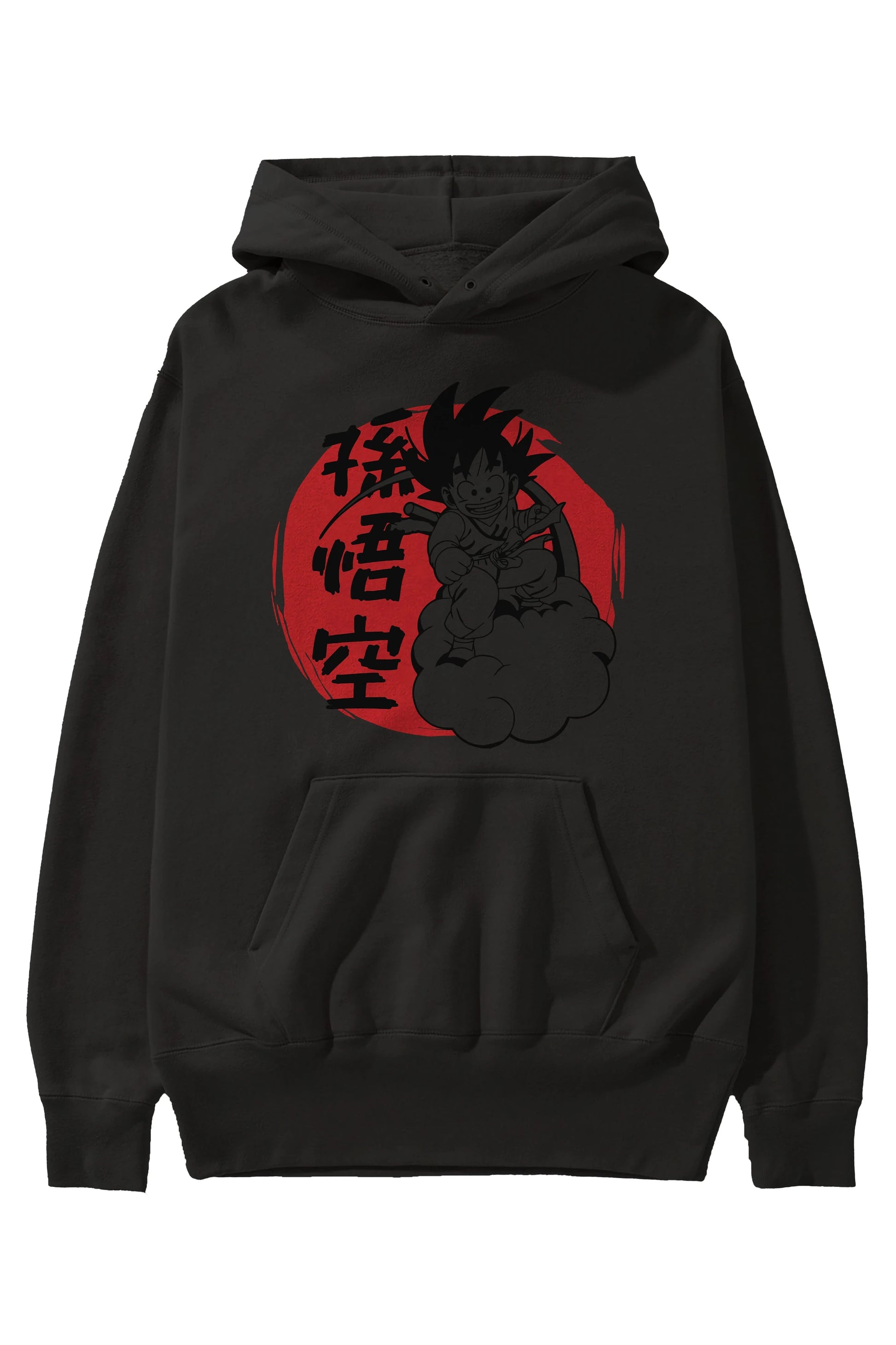 DRAGON BALL Anime Ön Baskılı Hoodie Oversize Kapüşonlu Sweatshirt Erkek Kadın Unisex