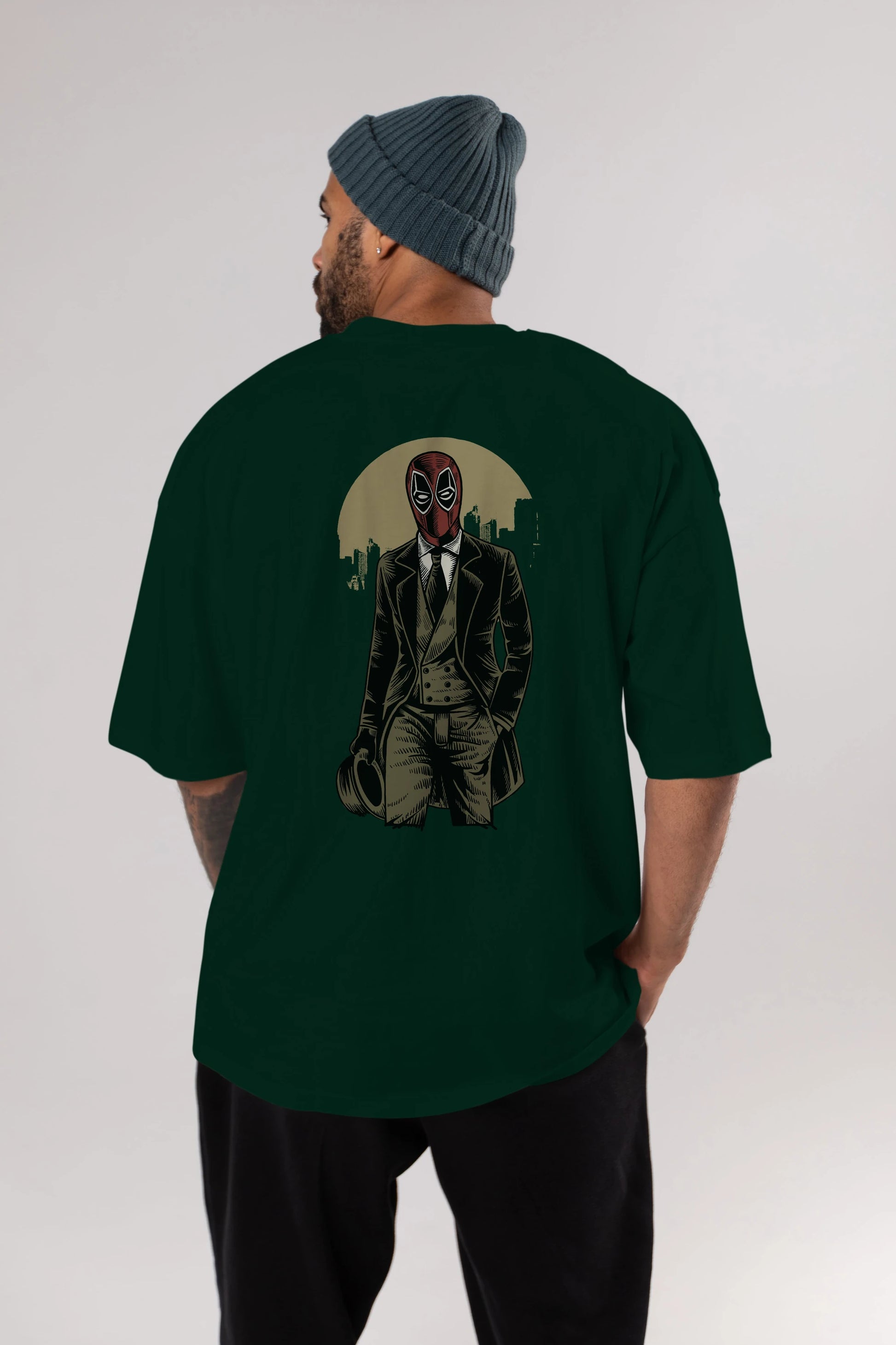 Classic Mercenary Arka Baskılı Oversize t-shirt Erkek Kadın Unisex %100 Pamuk