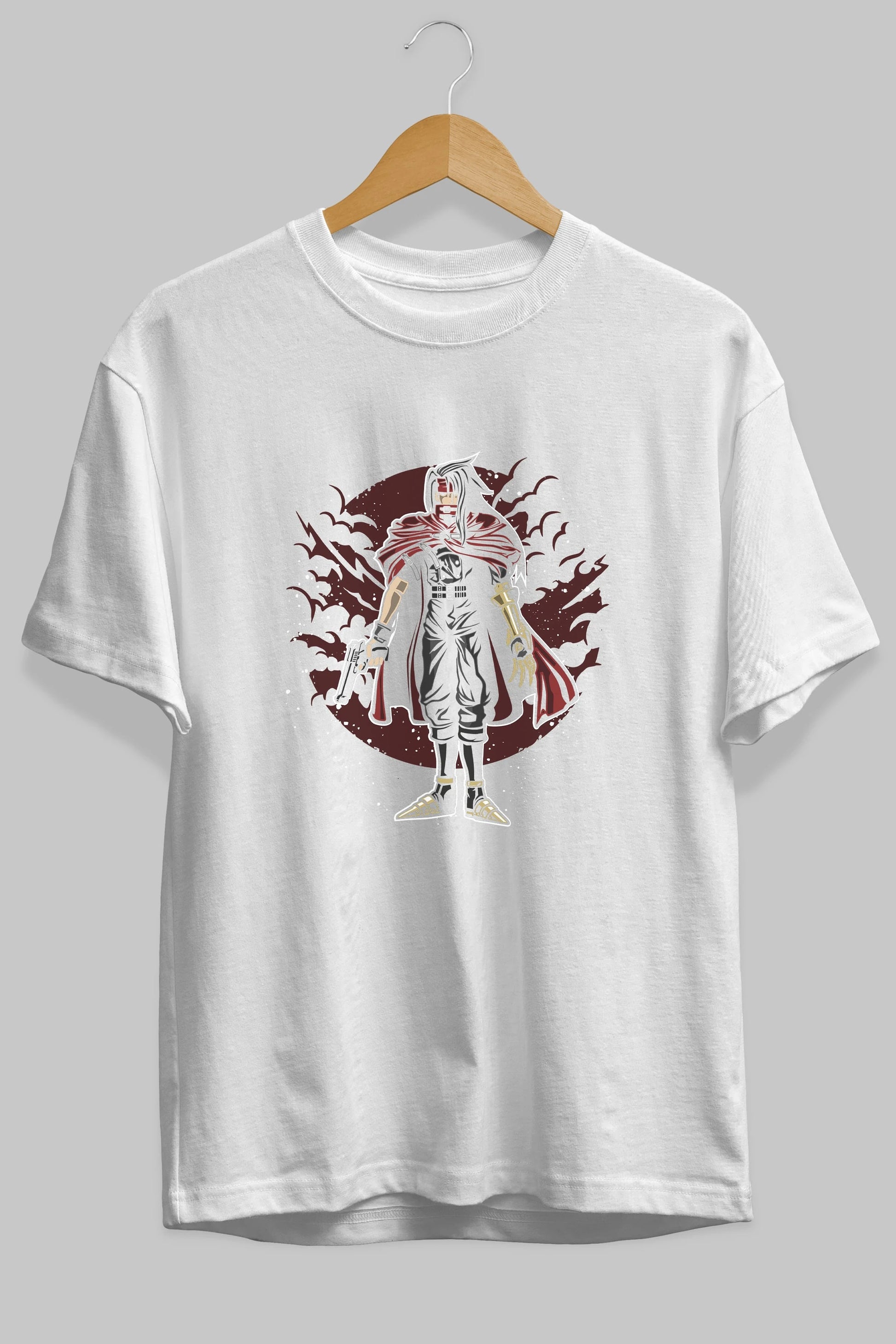 FINAL FANTASY Ön Baskılı Oversize t-shirt Erkek Kadın Unisex %100 Pamuk tişort