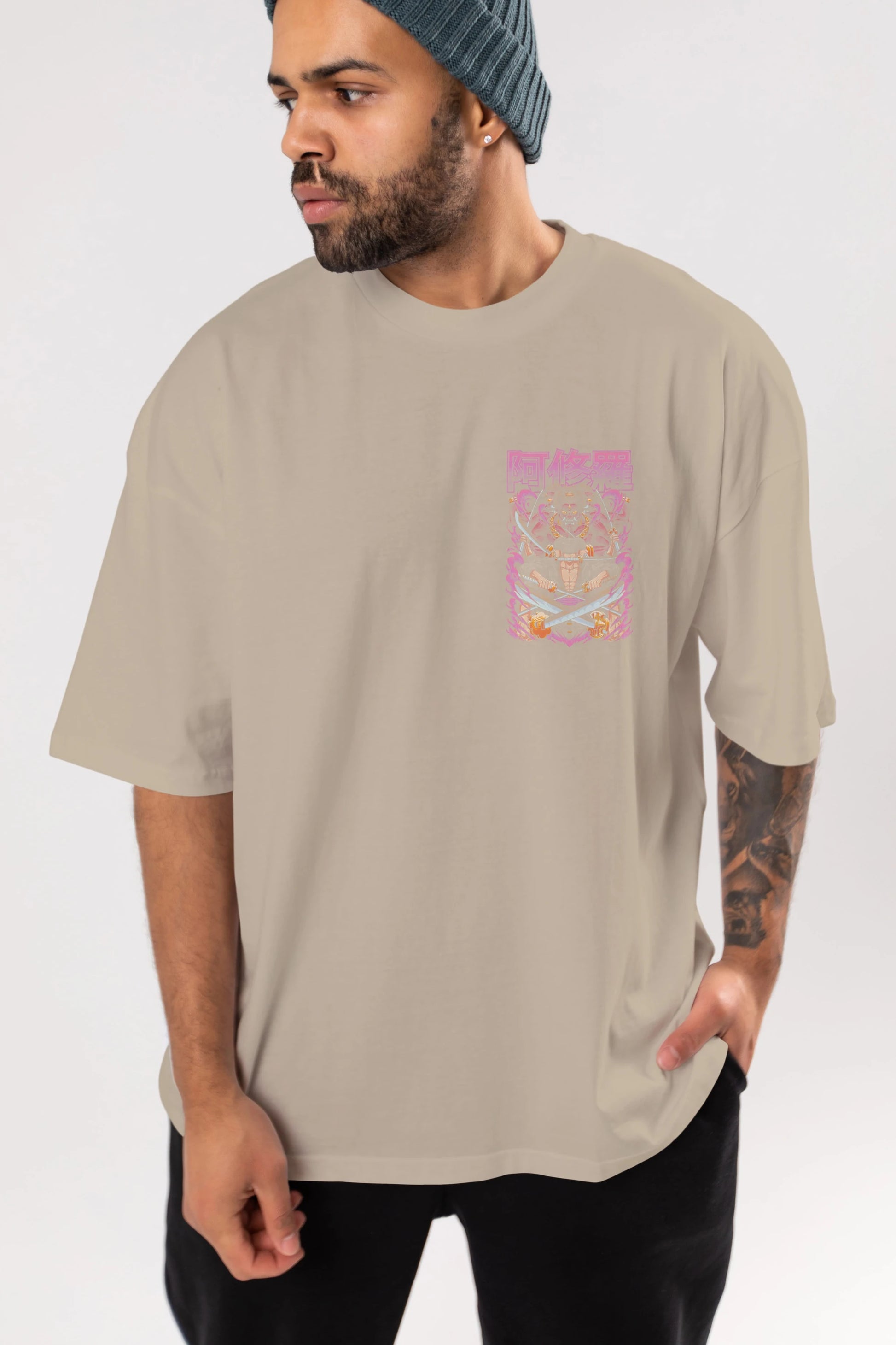 Roronoa Zoro 1 Ön Sol Baskılı Oversize t-shirt Erkek Kadın Unisex %100 Pamuk Bisiklet Yaka tişort