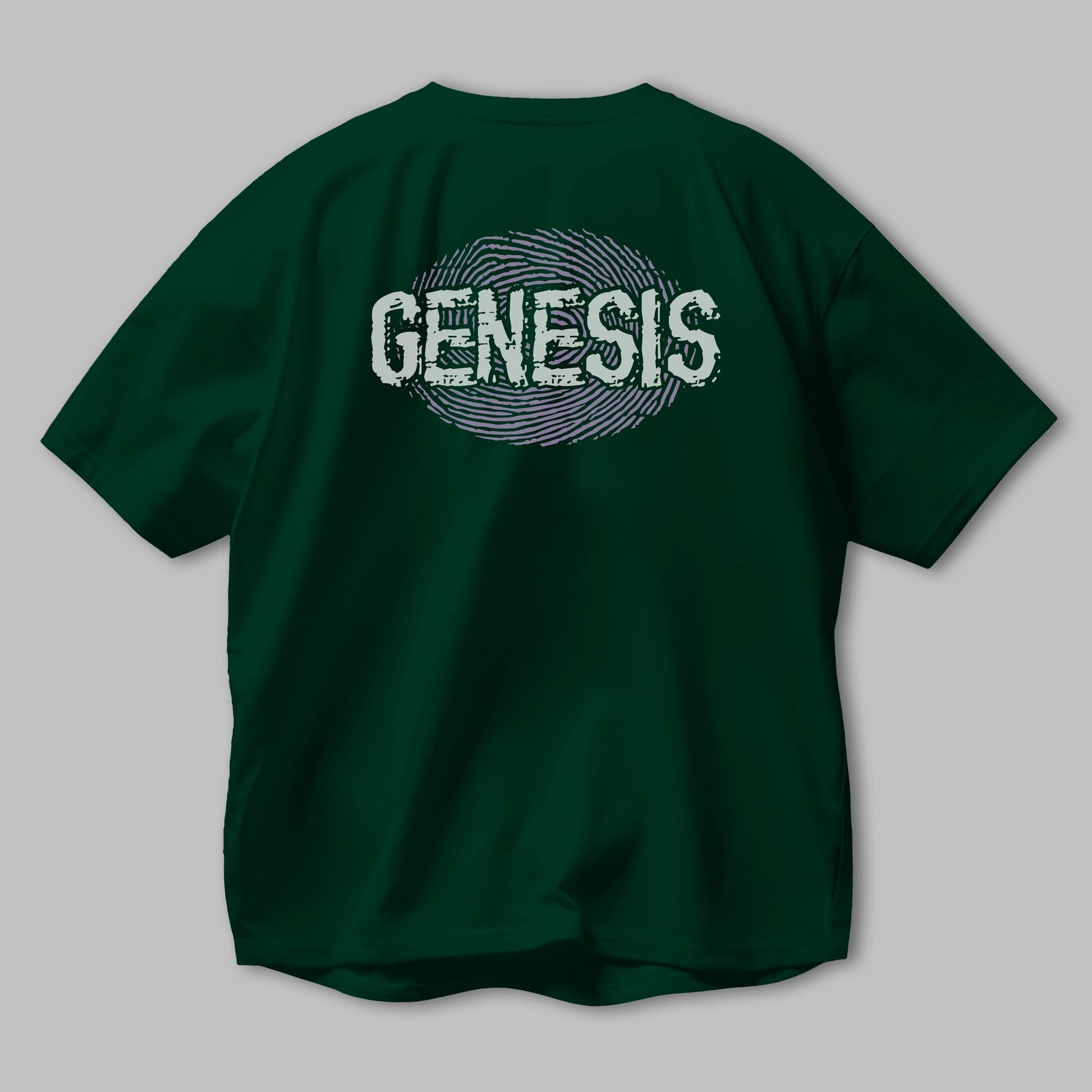 Genesis Arka Baskılı Oversize t-shirt Erkek Kadın Unisex