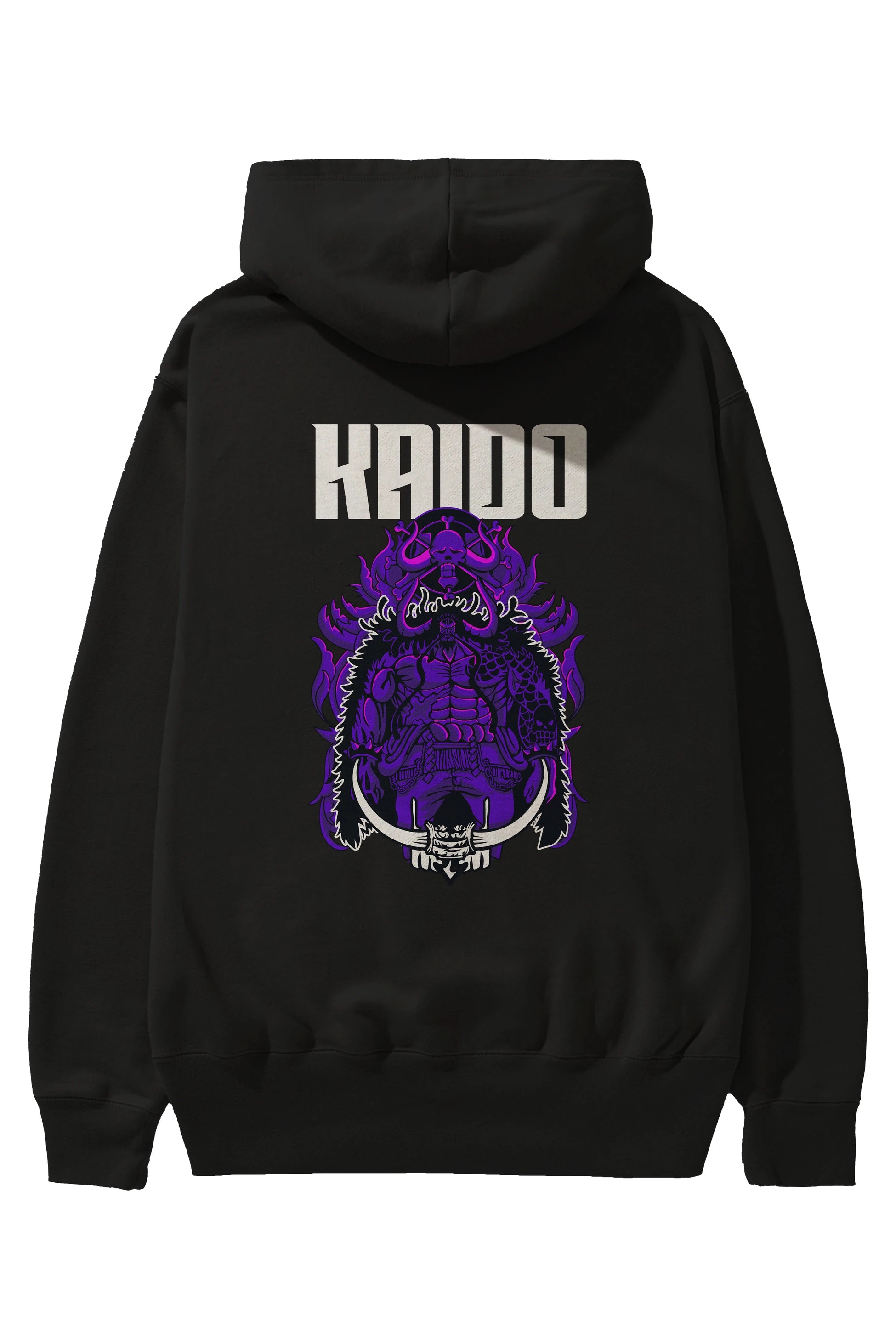 Kaido Anime Arka Baskılı Hoodie Oversize Kapüşonlu Sweatshirt Erkek Kadın Unisex