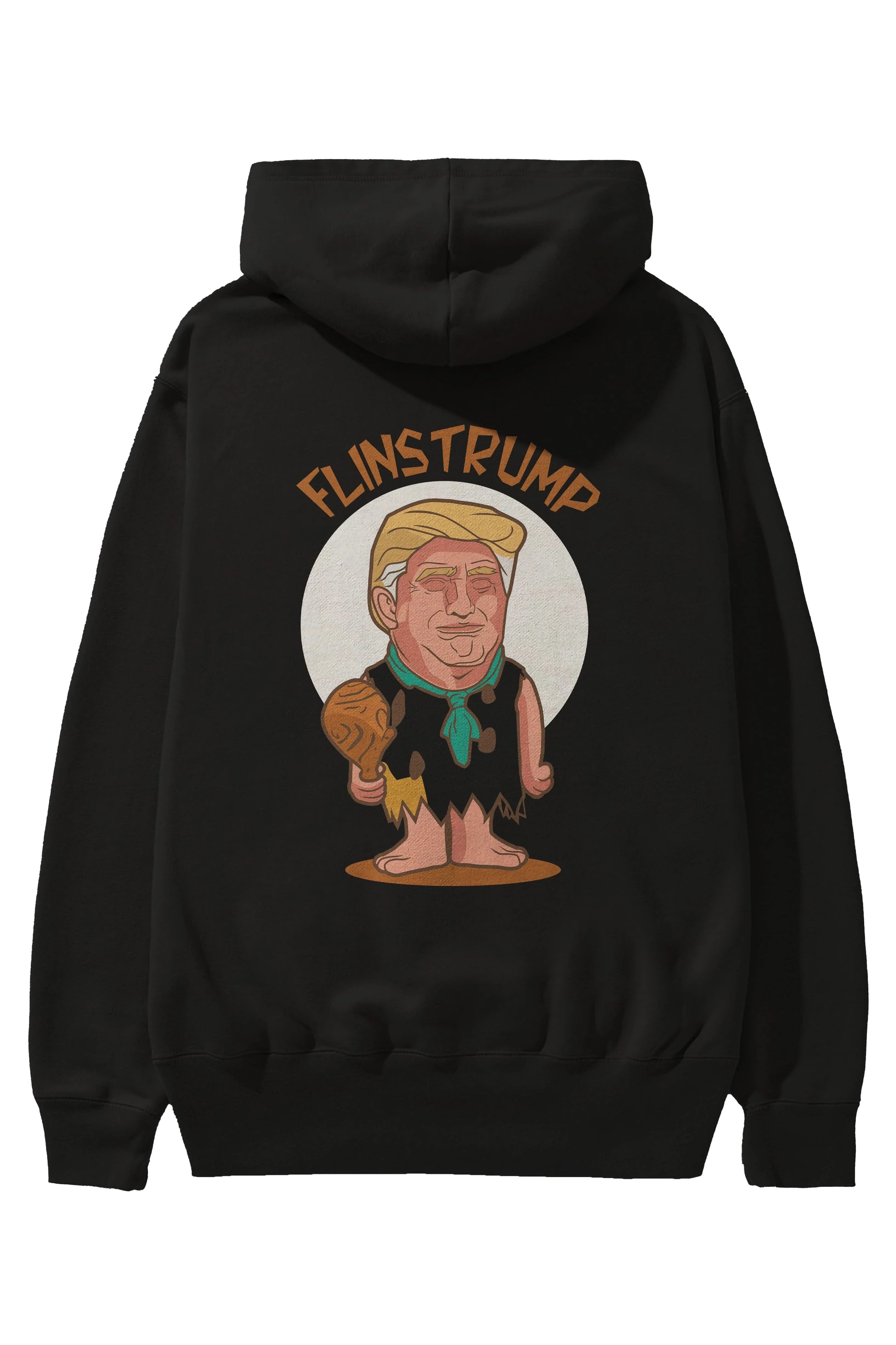 Flinstrump Arka Baskılı Hoodie Oversize Kapüşonlu Sweatshirt Erkek Kadın Unisex