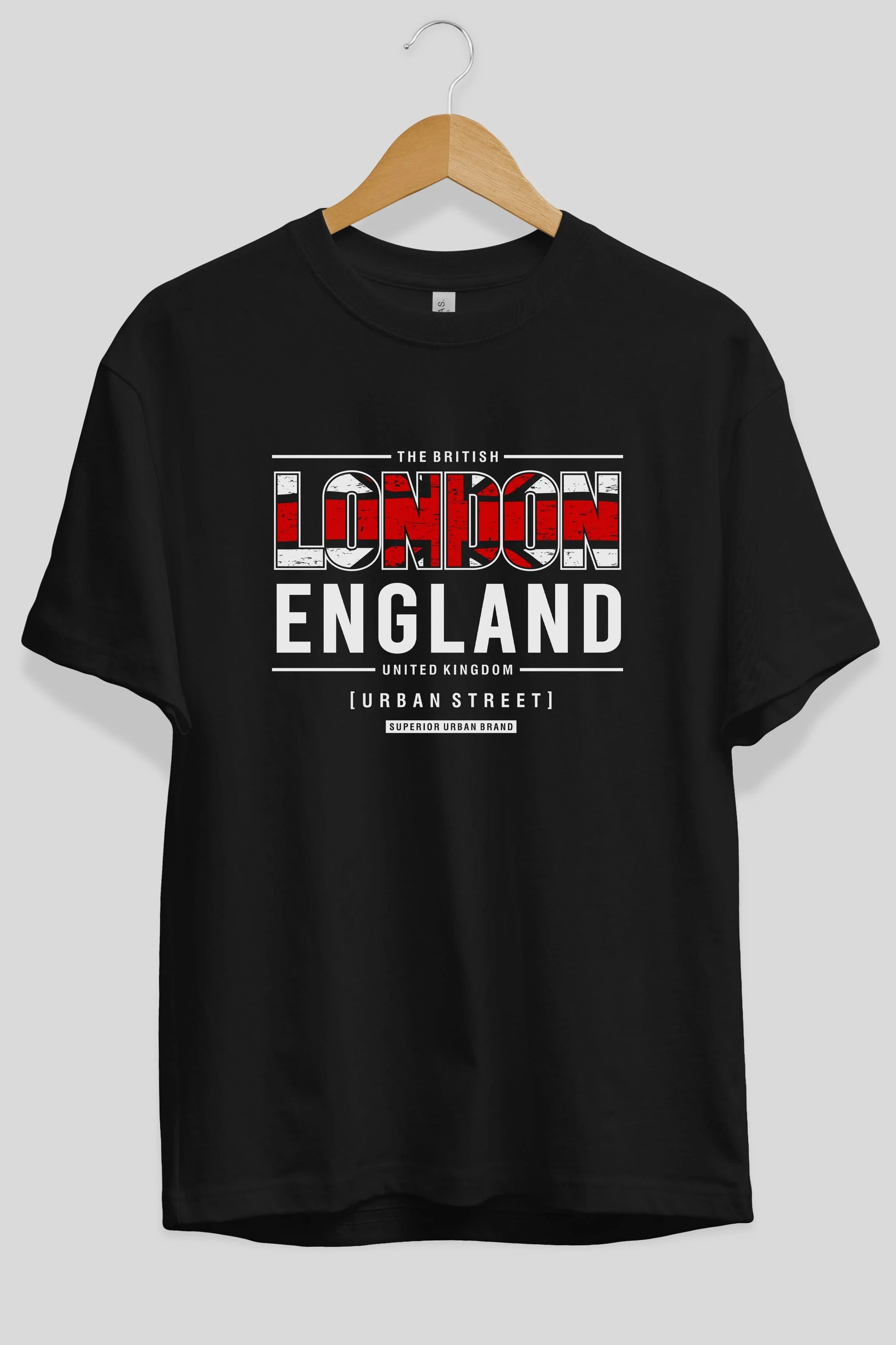 London England 2 Ön Baskılı Oversize t-shirt Erkek Kadın Unisex