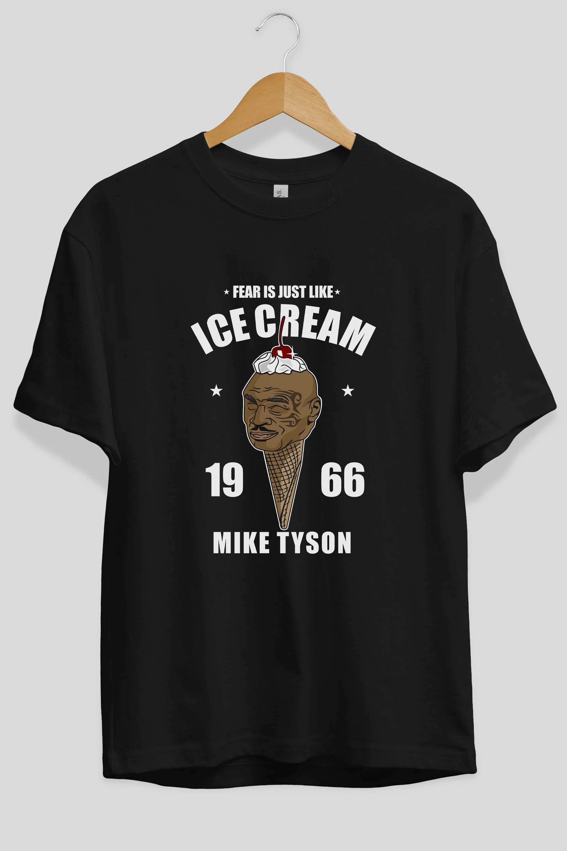 Tyson Ice Cream Ön Baskılı Oversize t-shirt Erkek Kadın Unisex %100 Pamuk tişort
