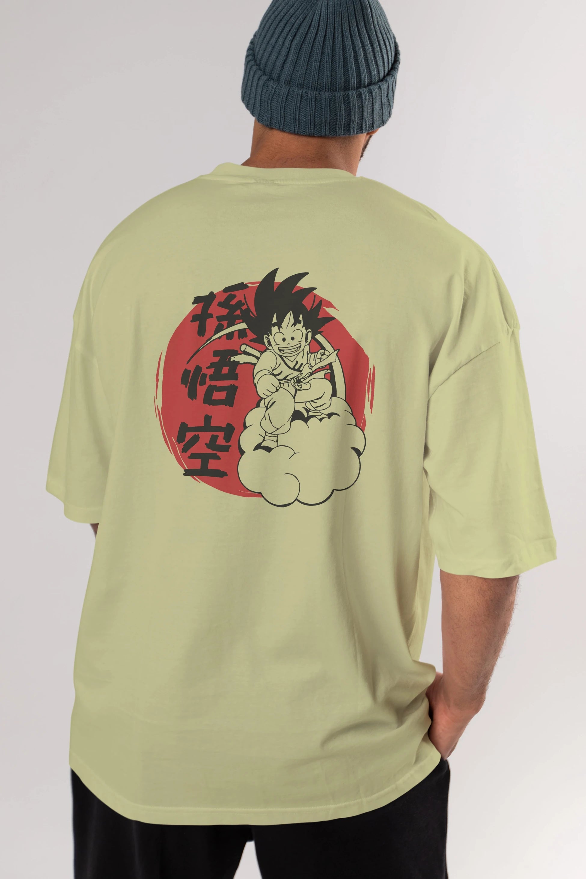 DRAGON BALL Anime Arka Baskılı Oversize t-shirt Erkek Kadın Unisex