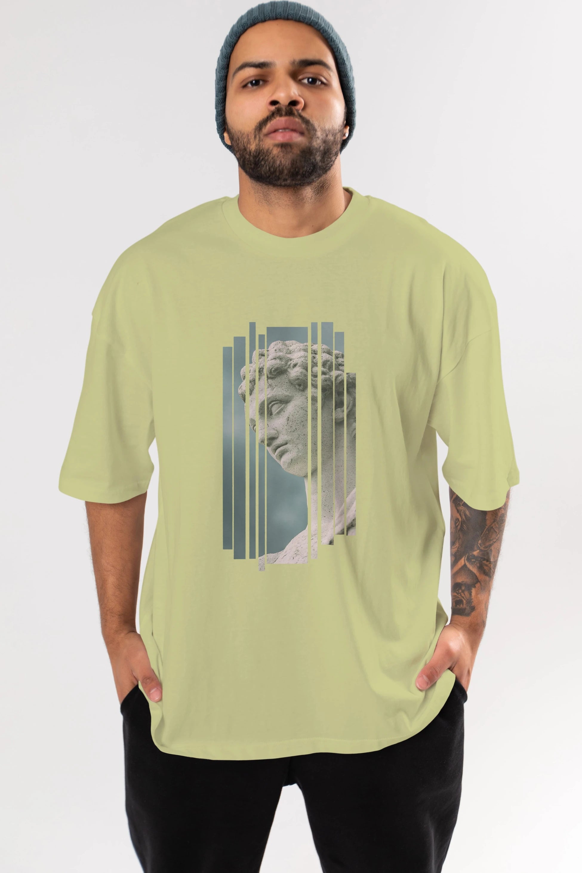 Aesthetic Sculpture Art Ön Baskılı Oversize t-shirt Erkek Kadın Unisex