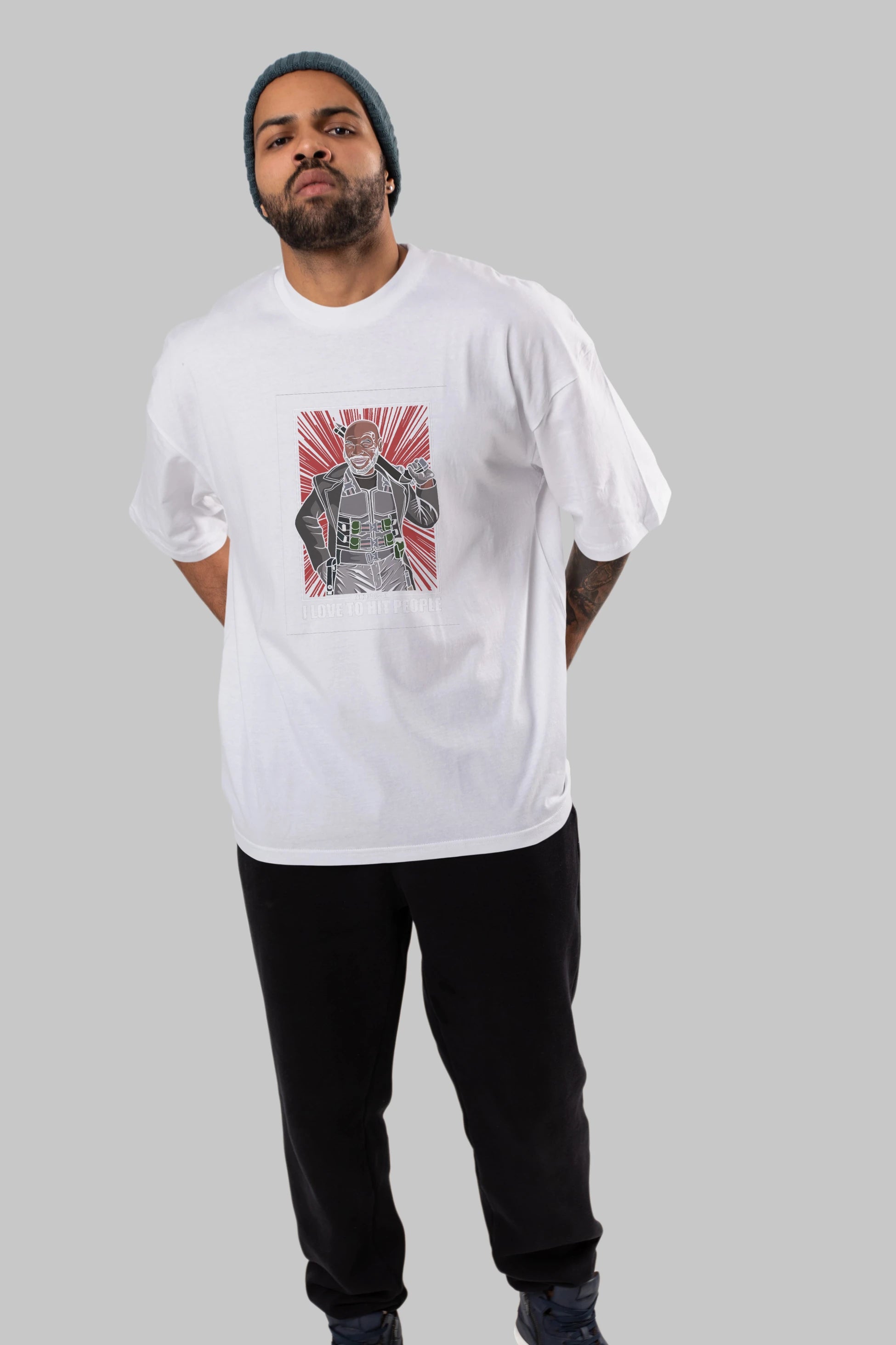 Blade Tyson Ön Baskılı Oversize t-shirt Erkek Kadın Unisex %100 Pamuk tişort