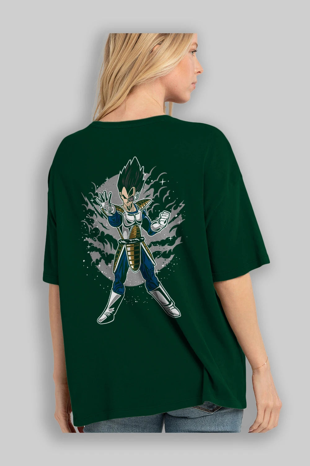 VEGETA Arka Baskılı Oversize t-shirt Erkek Kadın Unisex %100 Pamuk