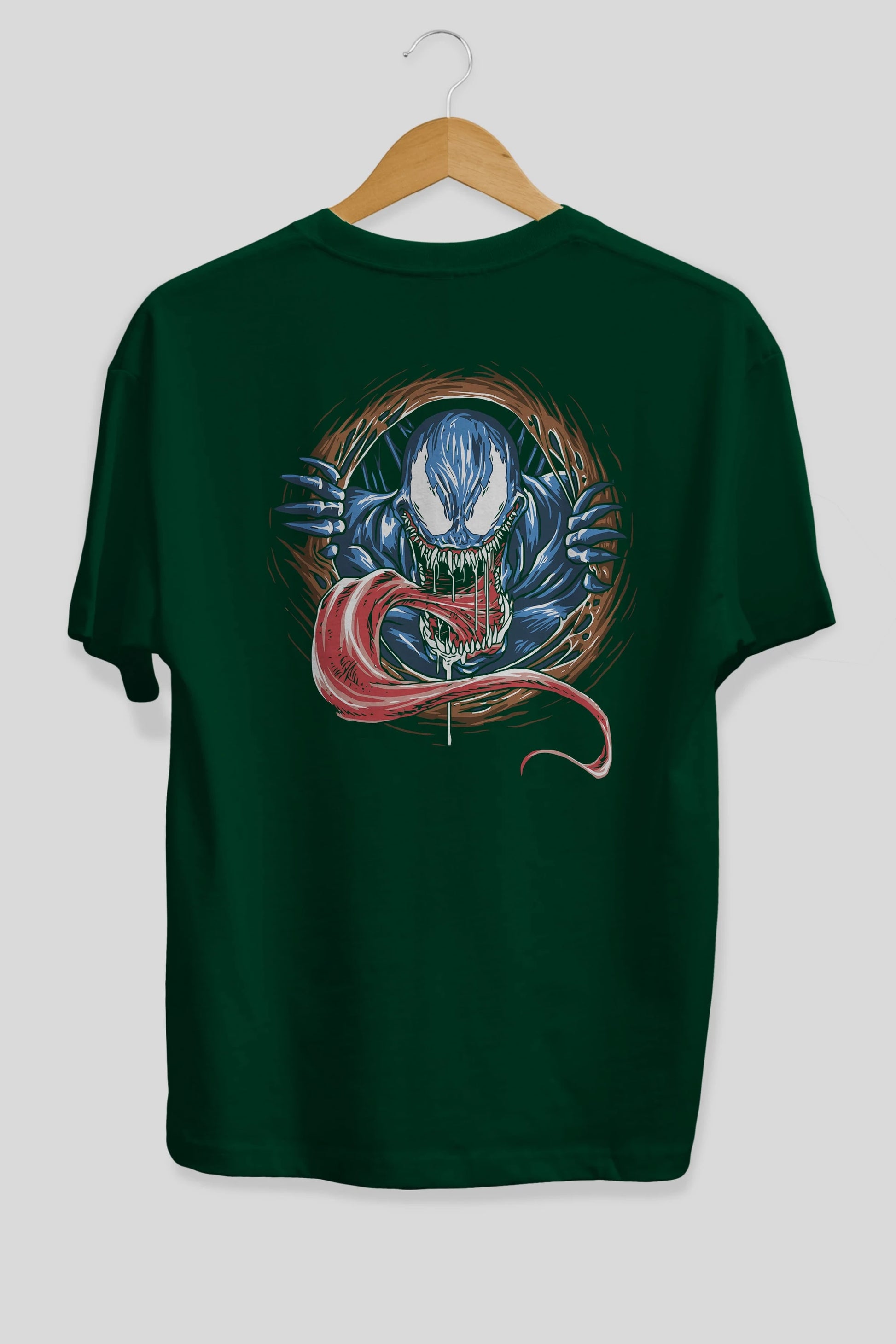 Venom (7) Arka Baskılı Oversize t-shirt Erkek Kadın Unisex %100 Pamuk Bisiklet Yaka tişort