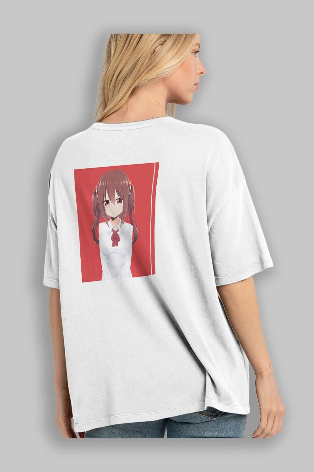 Nana Ebina 1 Anime Arka Baskılı Oversize t-shirt Erkek Kadın Unisex