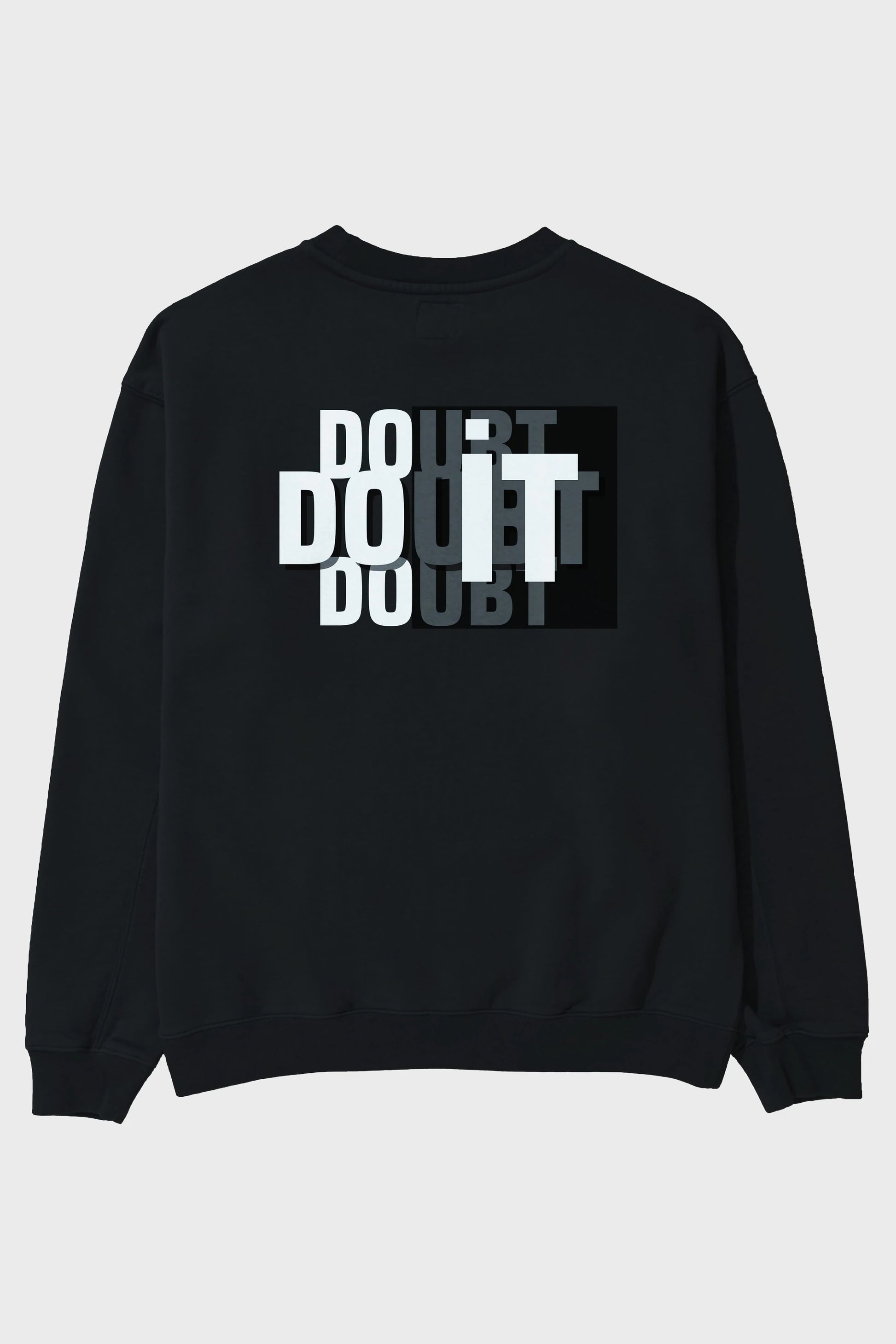 Do it Yazılı Arka Baskılı Oversize Sweatshirt Erkek Kadın Unisex