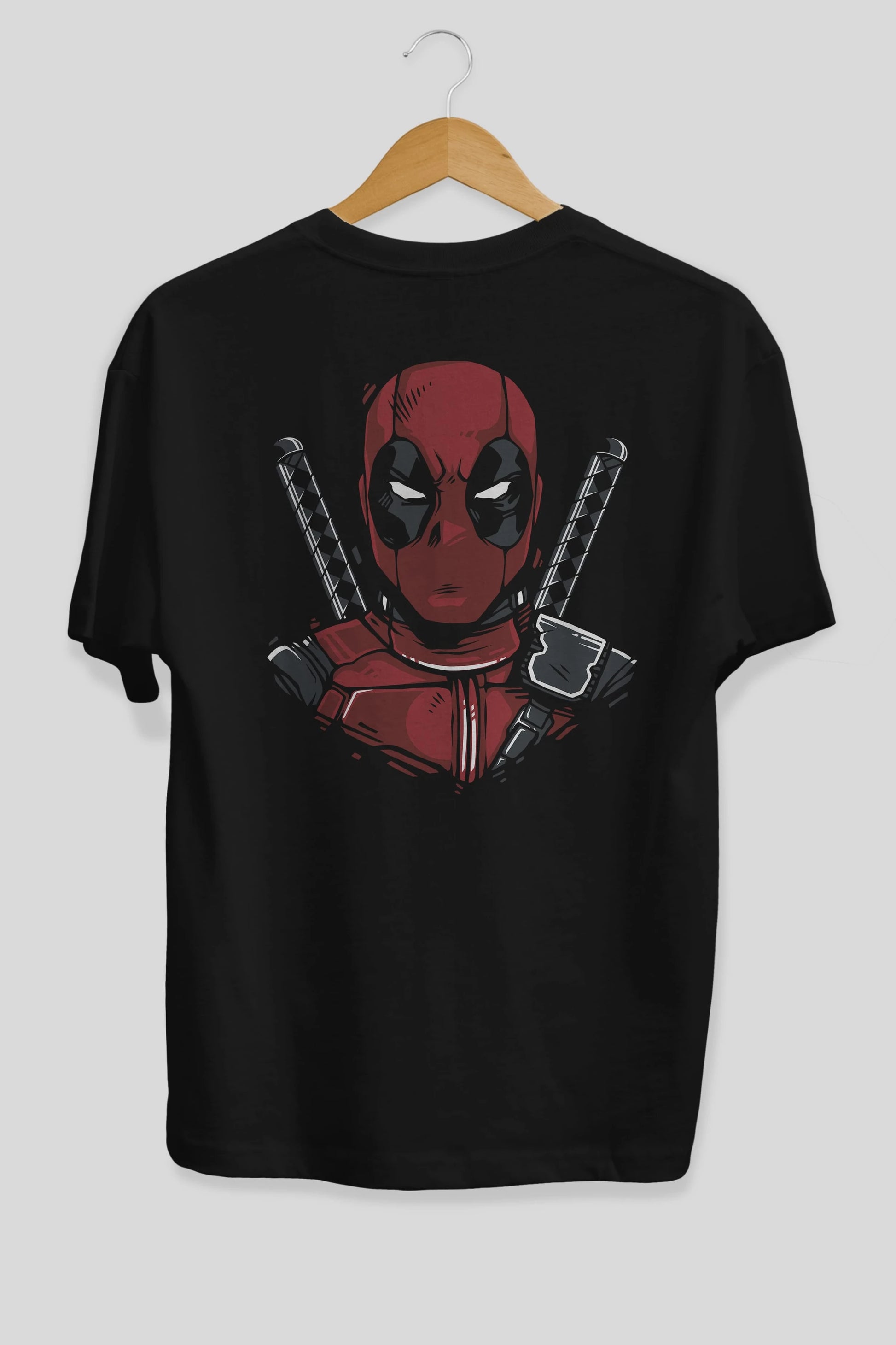 Deadpool (4) Arka Baskılı Oversize t-shirt Erkek Kadın Unisex %100 Pamuk Bisiklet Yaka tişort