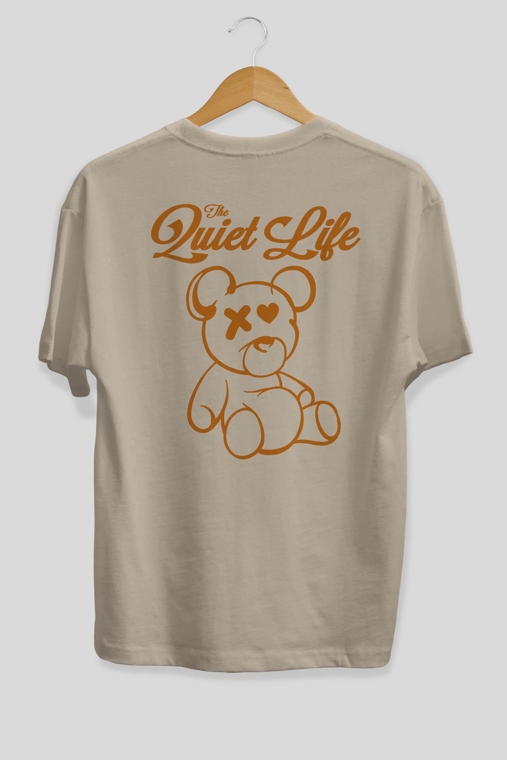 The Life Bear Arka Baskılı Oversize t-shirt Erkek Kadın Unisex